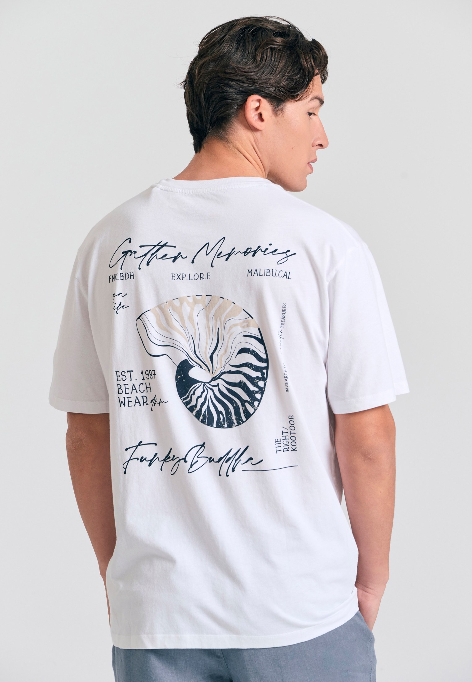 Men's T-Shirts Funky Buddha White