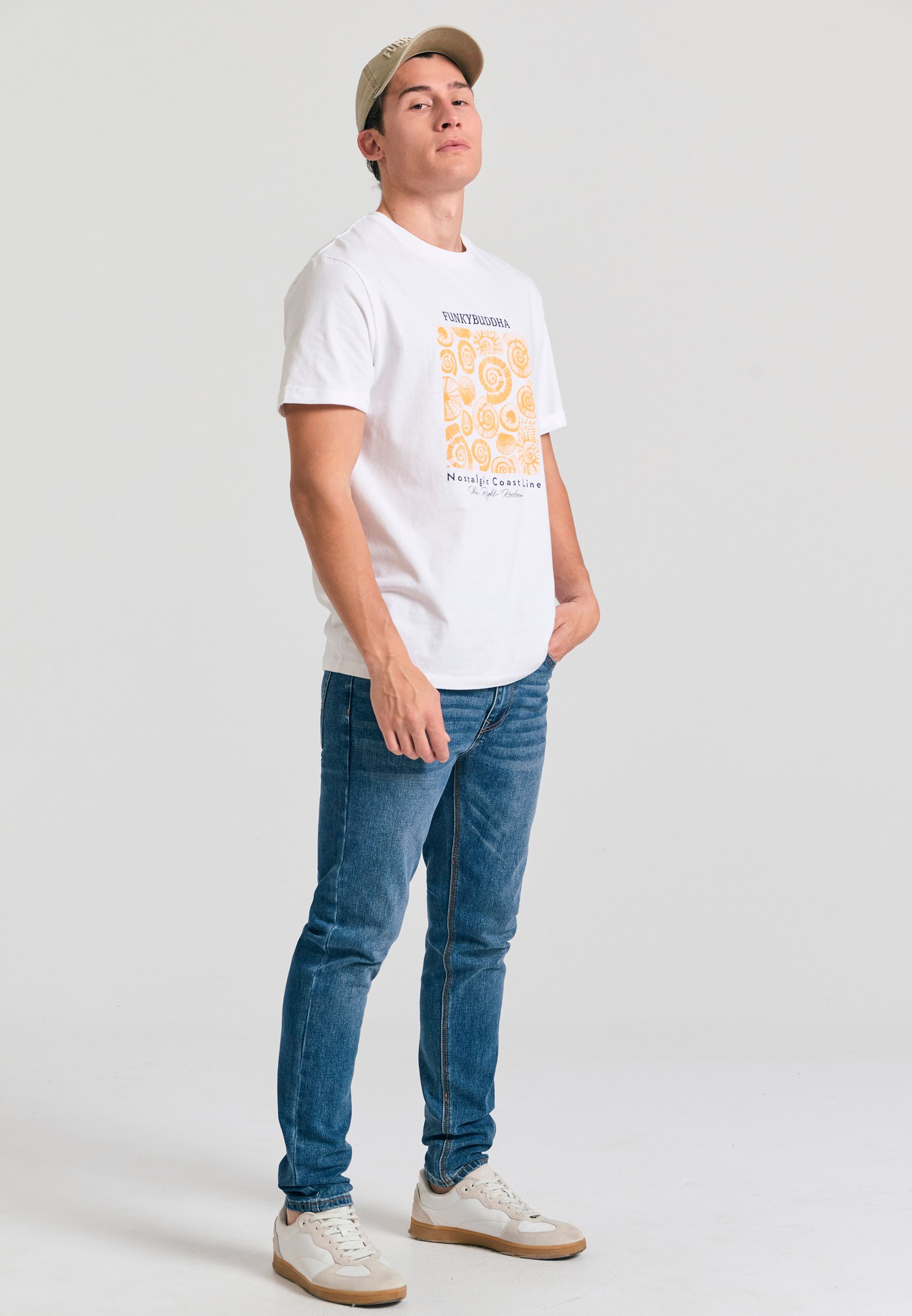 Men's T-Shirts Funky Buddha White