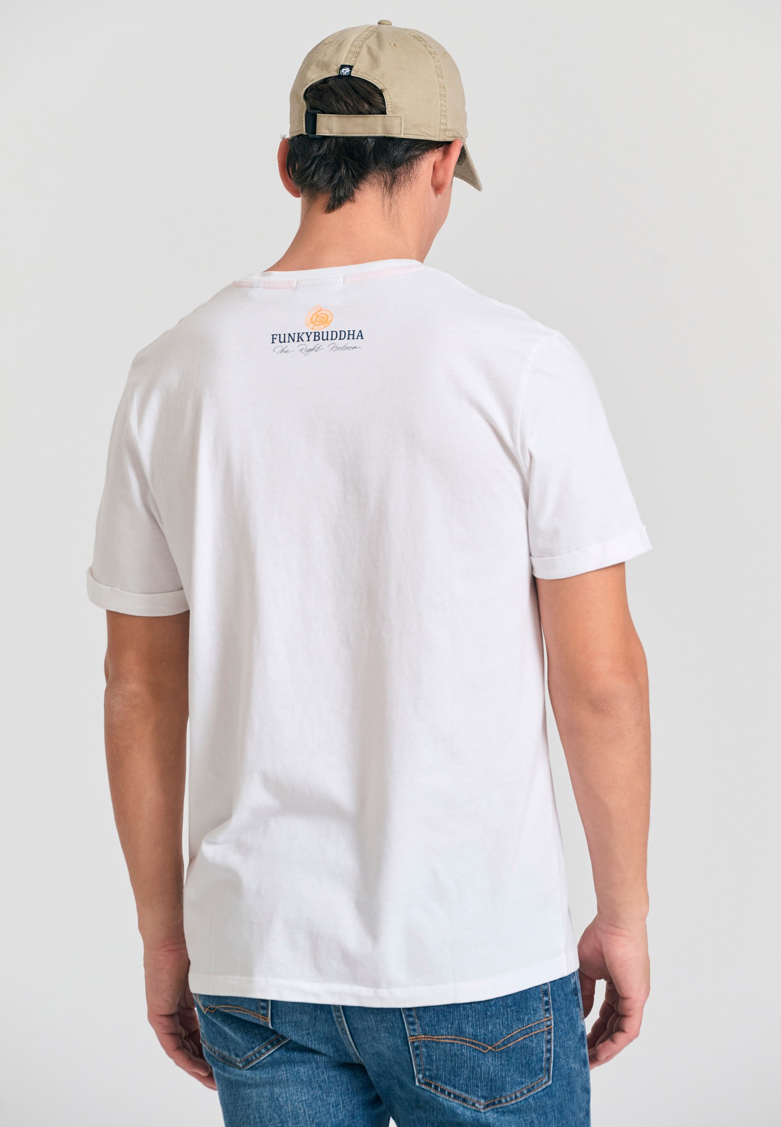 Men's T-Shirts Funky Buddha White