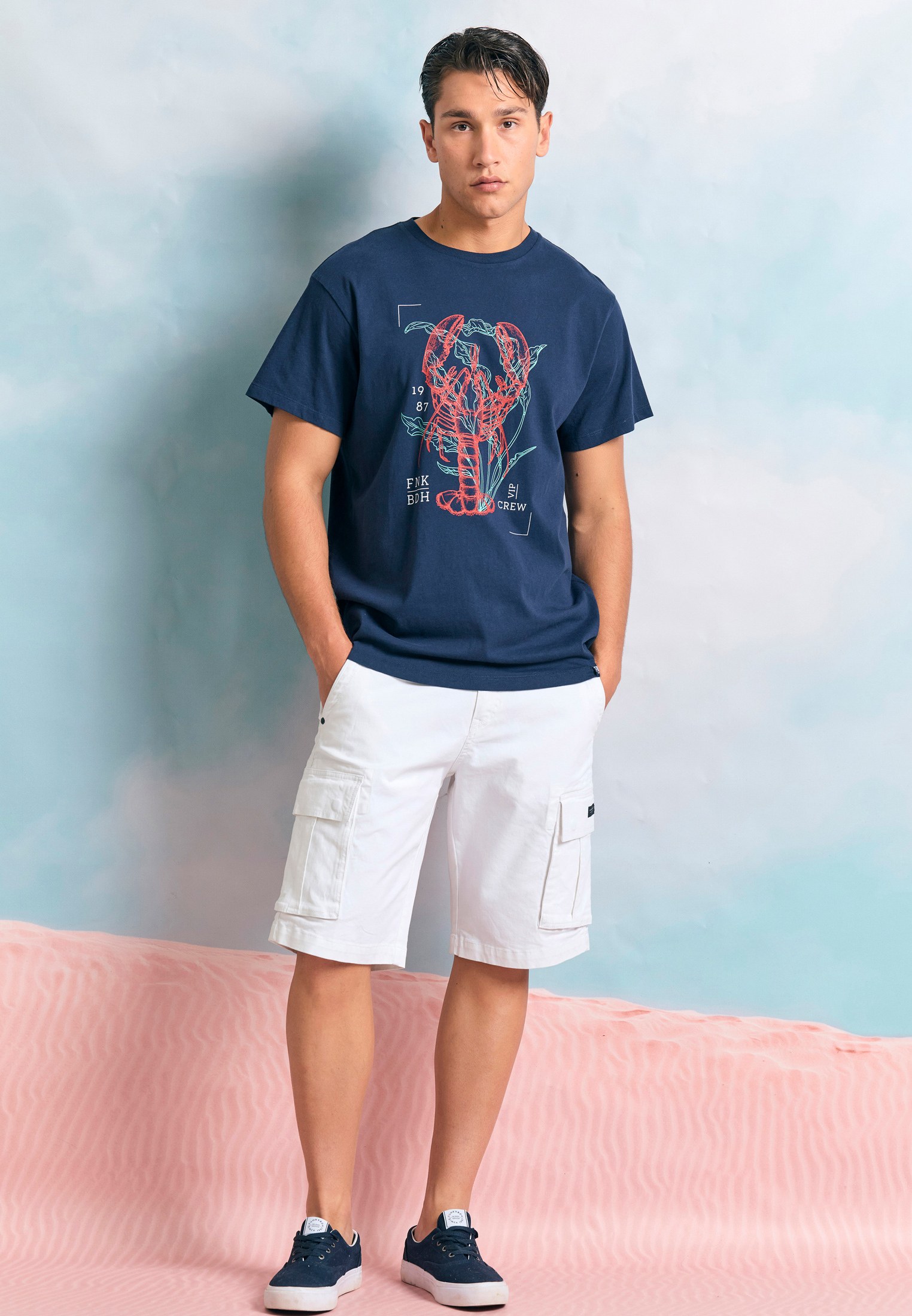 Men's T-Shirts Funky Buddha Navy