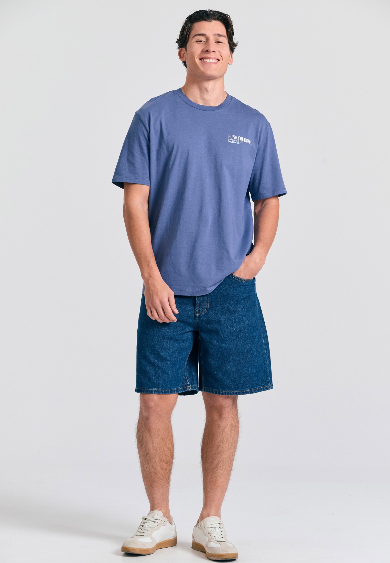 Men's T-Shirts Funky Buddha Blue