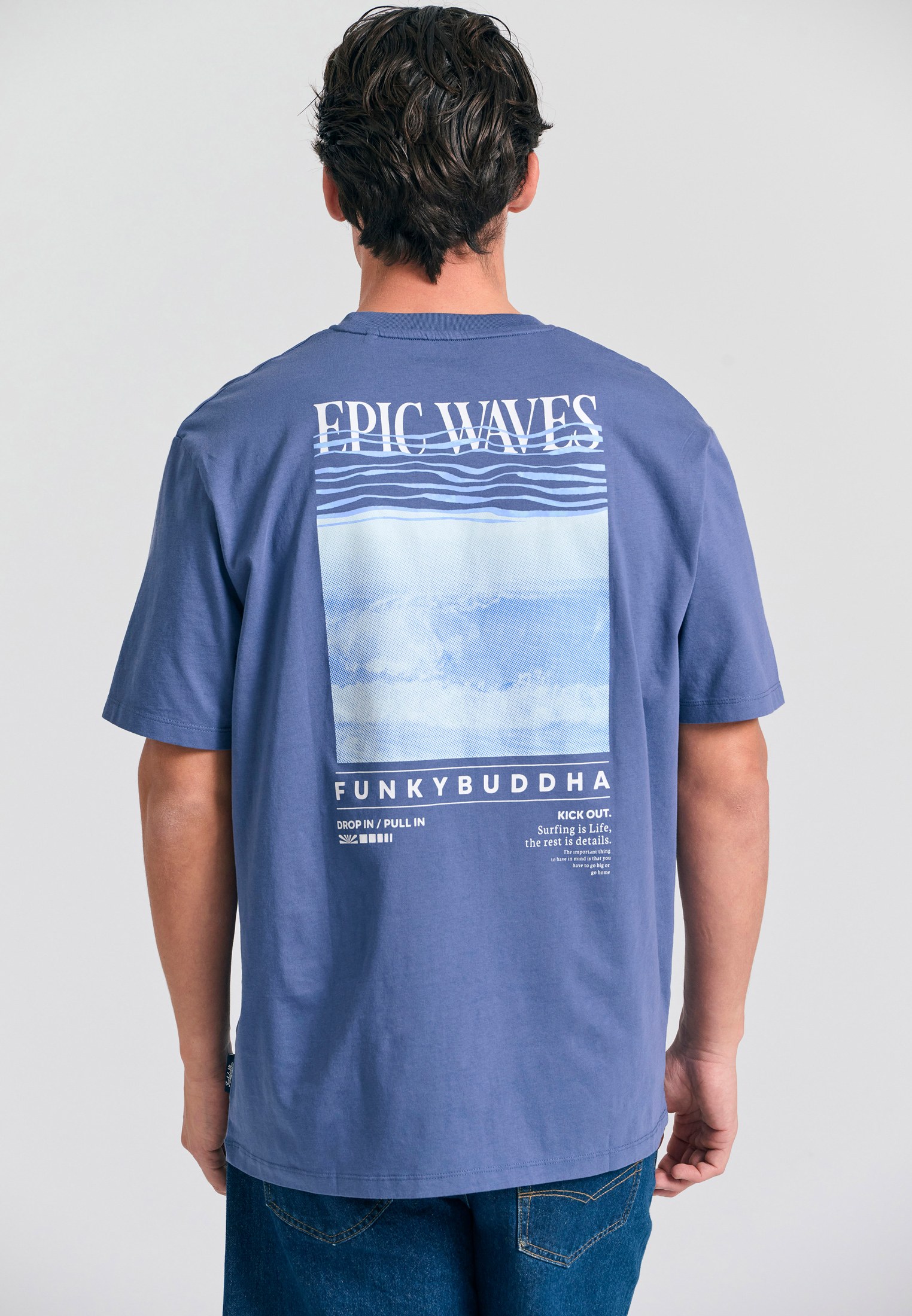 Men's T-Shirts Funky Buddha Blue