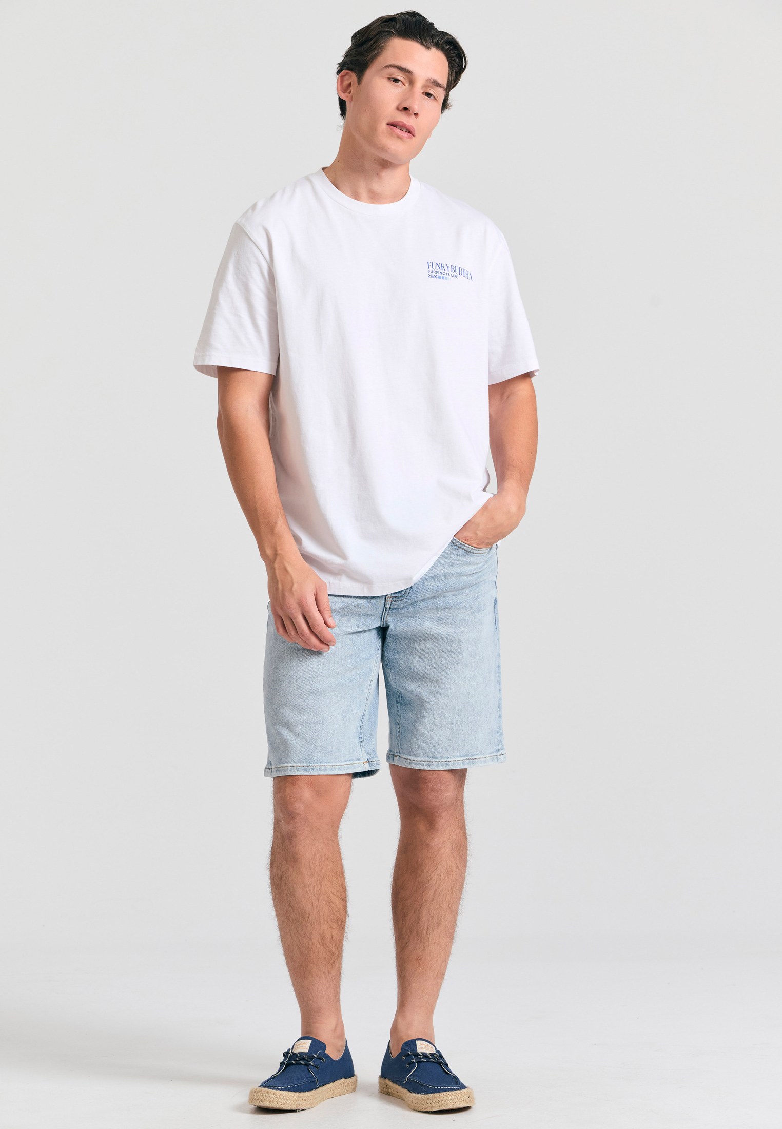 Men's T-Shirts Funky Buddha White