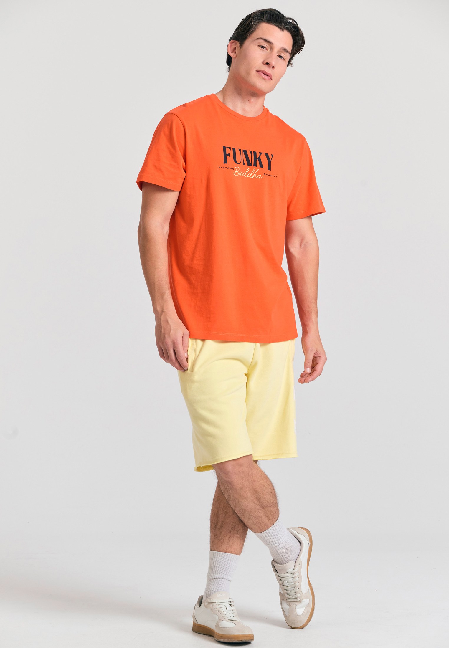 Men's Shirts Funky Buddha Orange