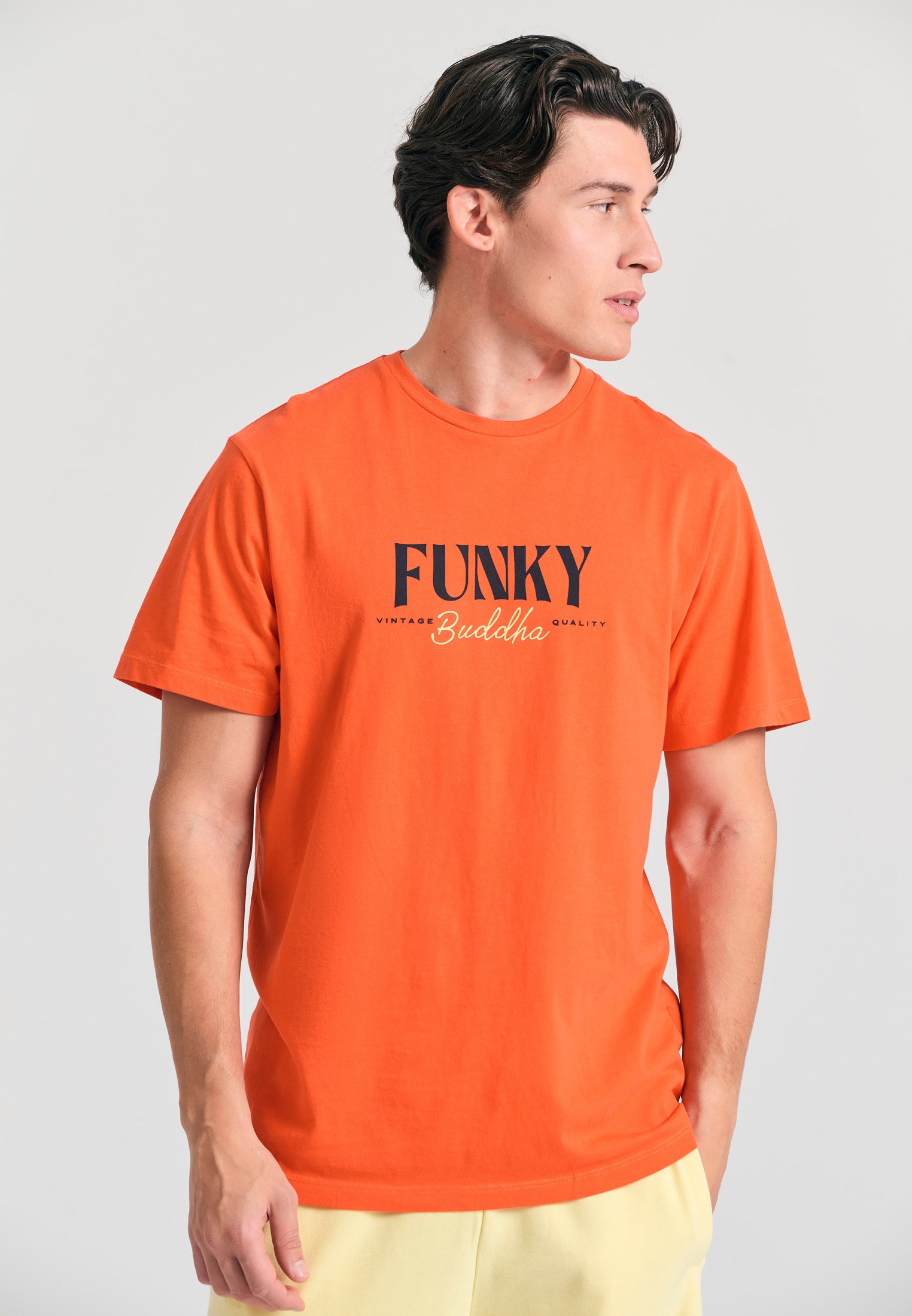 Men's Shirts Funky Buddha Orange
