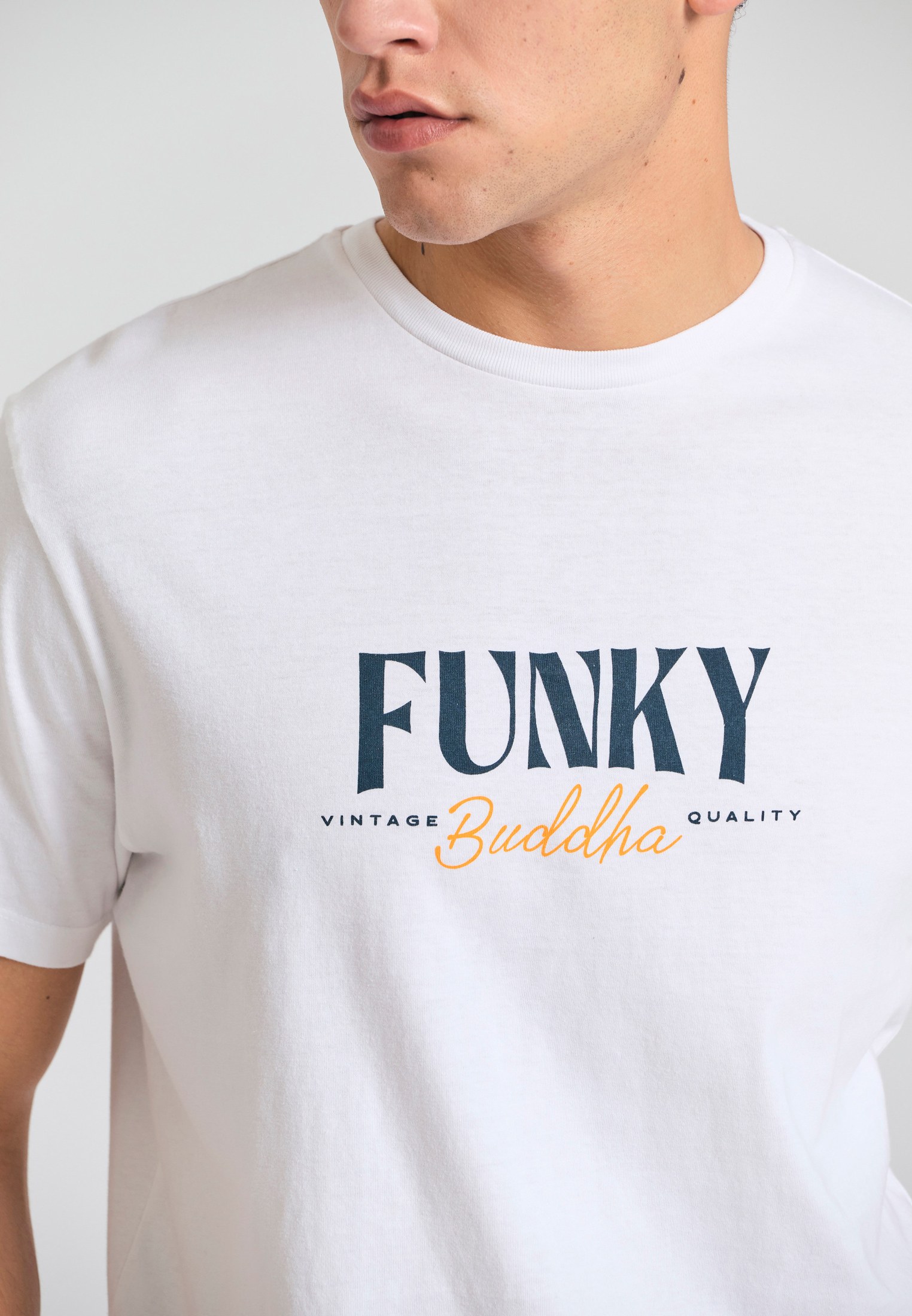 Men's Shirts Funky Buddha White