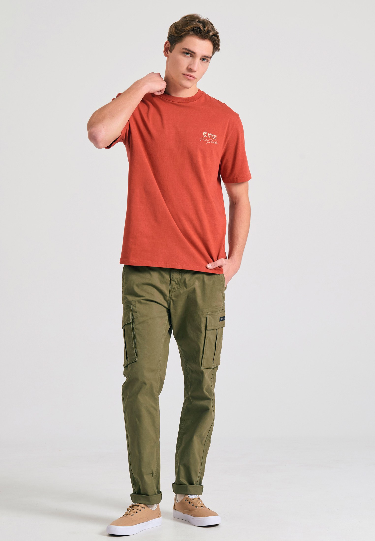 Men's Shirts Funky Buddha Brown