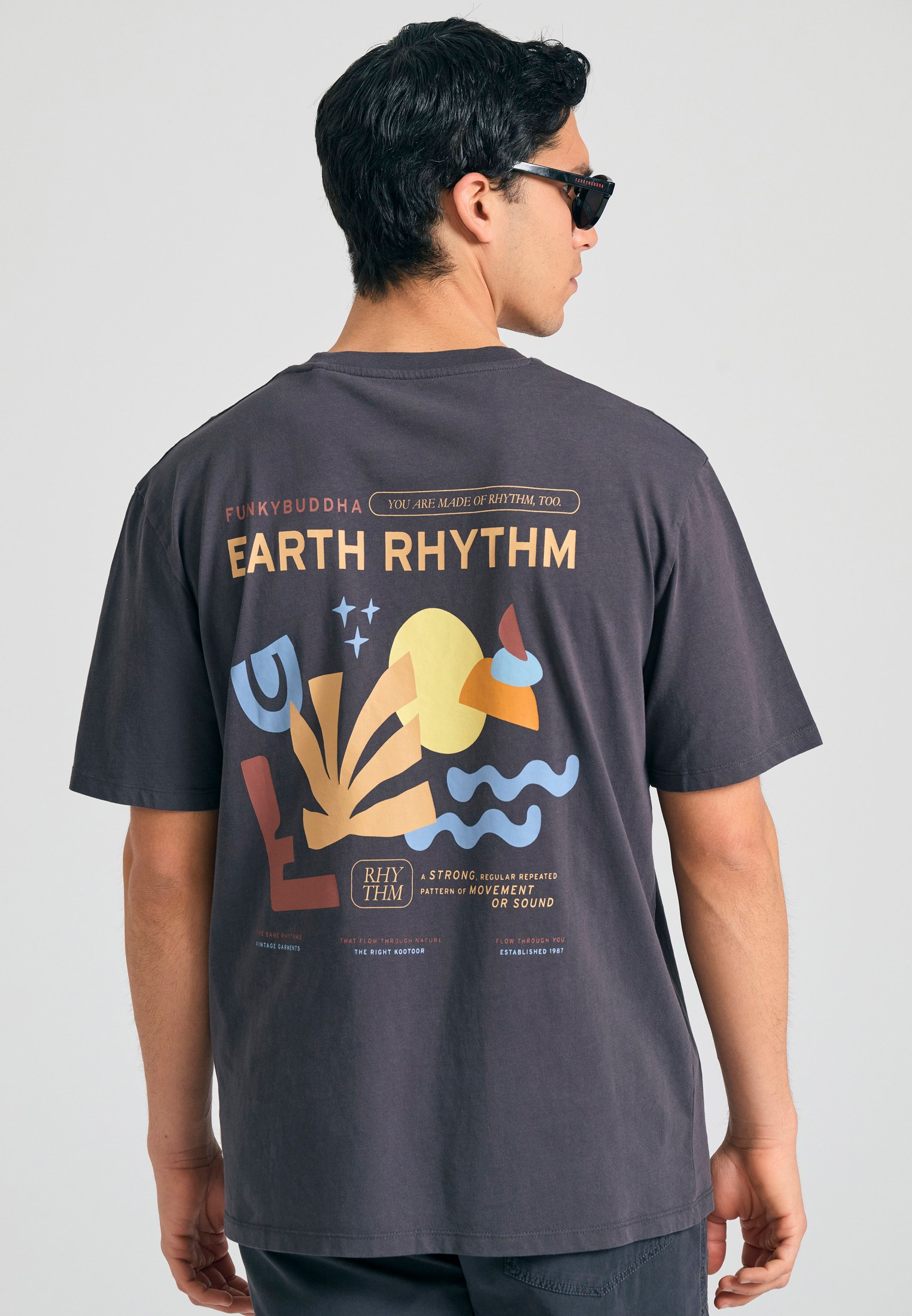 Men's T-Shirts Funky Buddha Gray