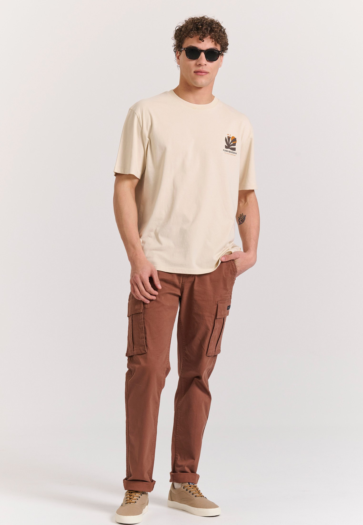 Men's T-Shirts Funky Buddha White