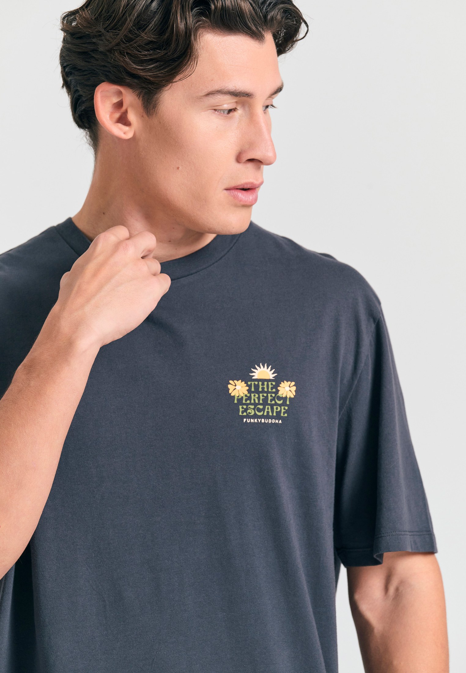 Men's Shirts Funky Buddha Gray