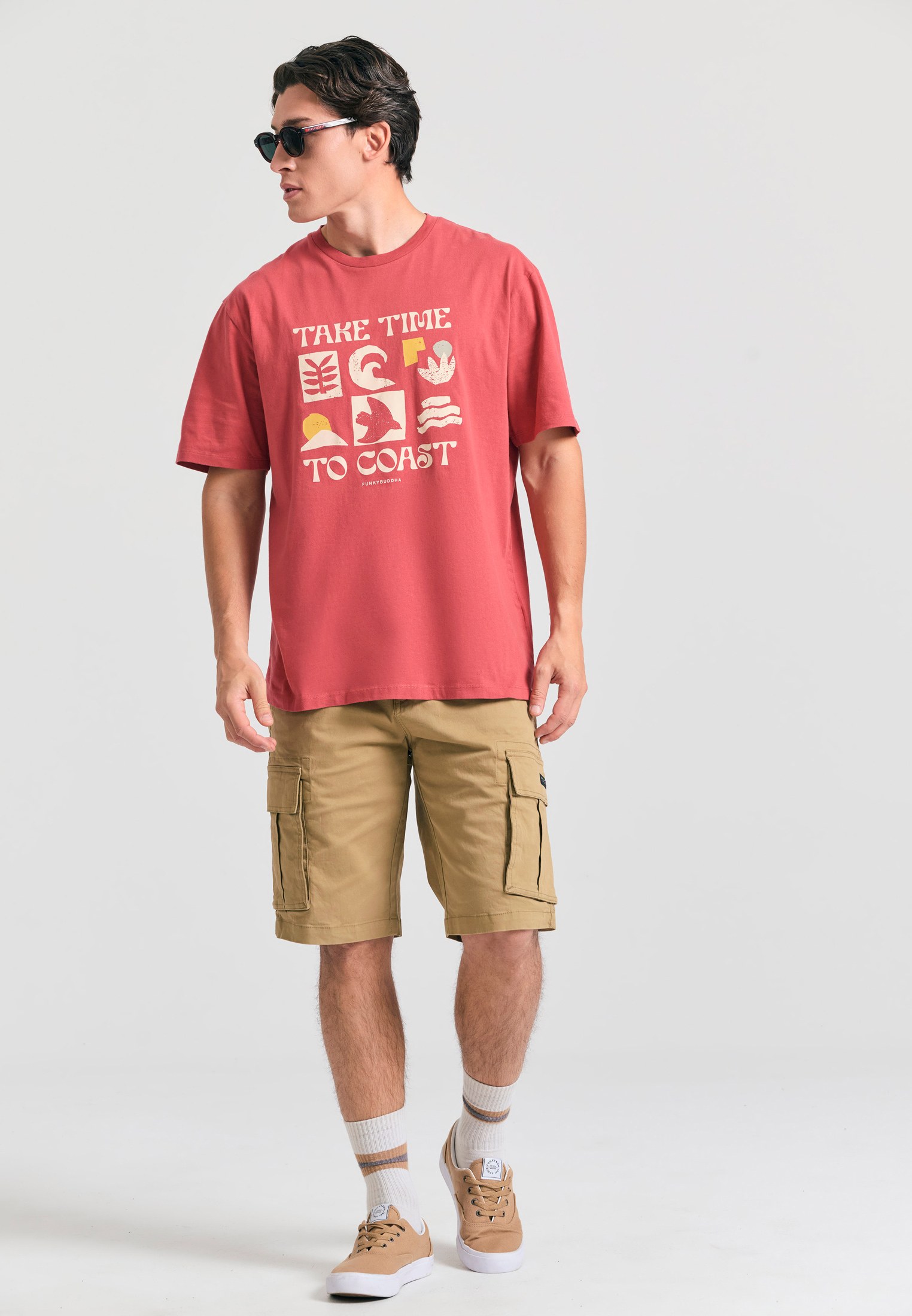 Men's Shirts Funky Buddha Red