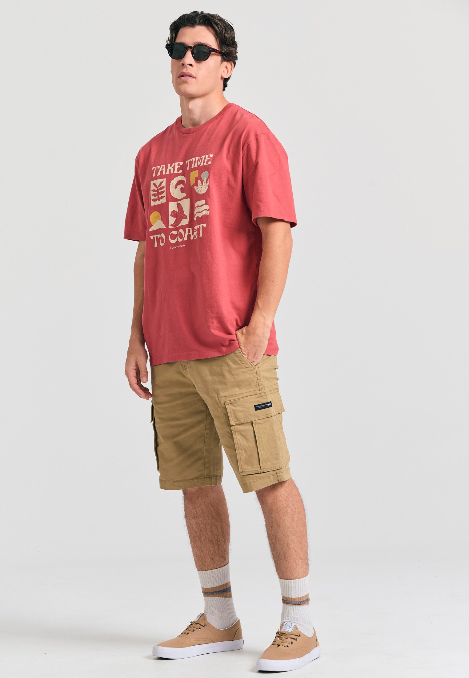 Men's Shirts Funky Buddha Red