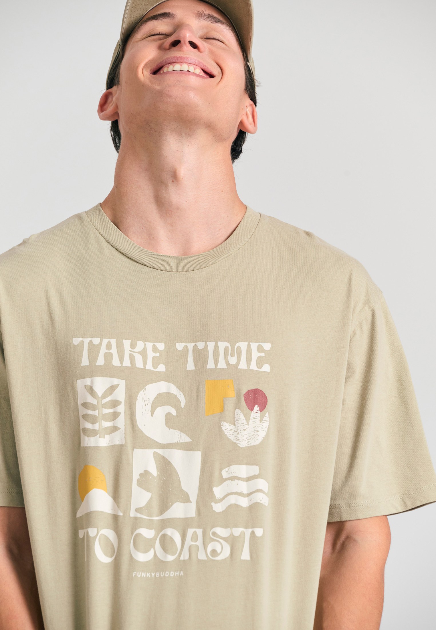 Men's Shirts Funky Buddha Beige