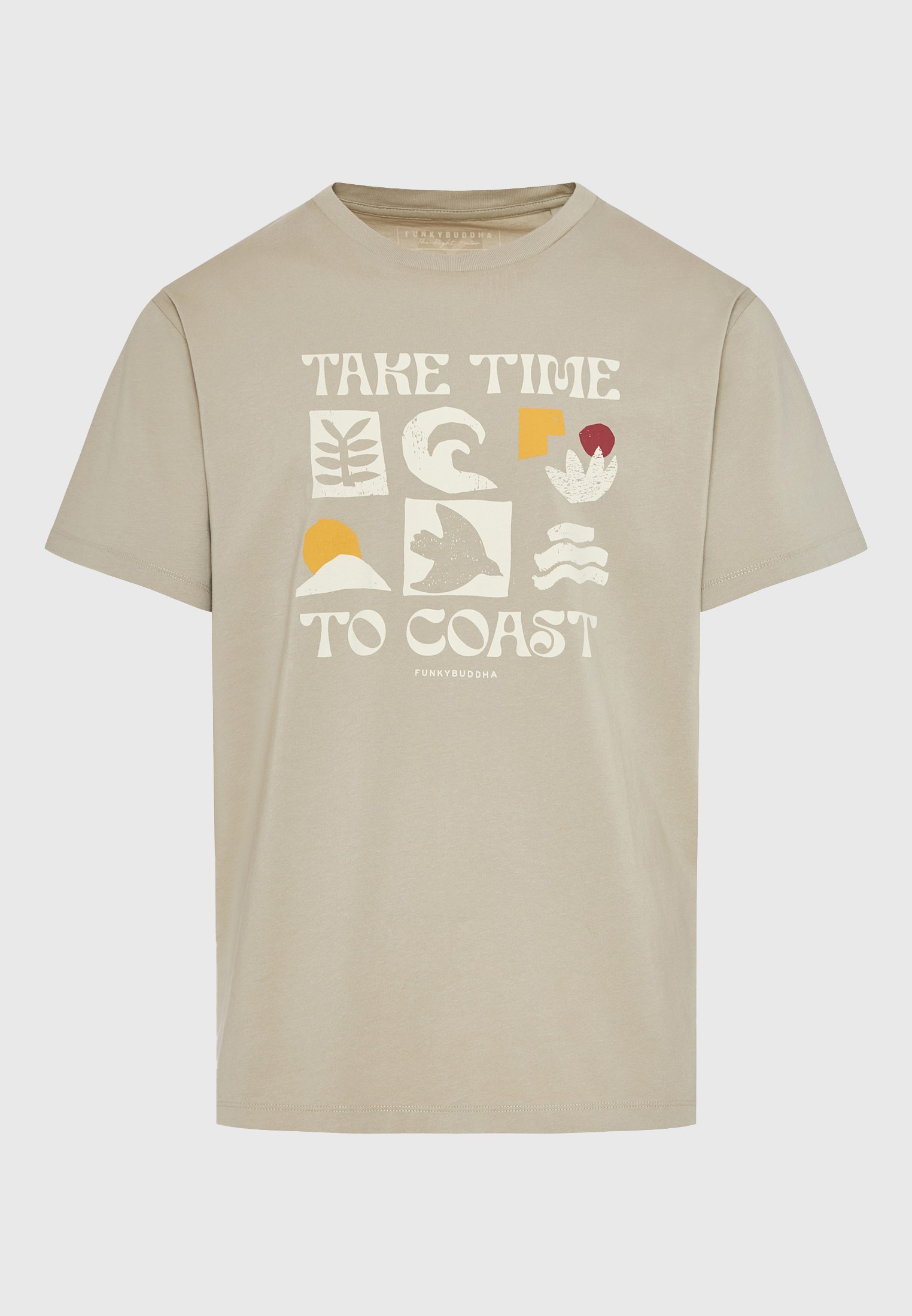 Men's Shirts Funky Buddha Beige