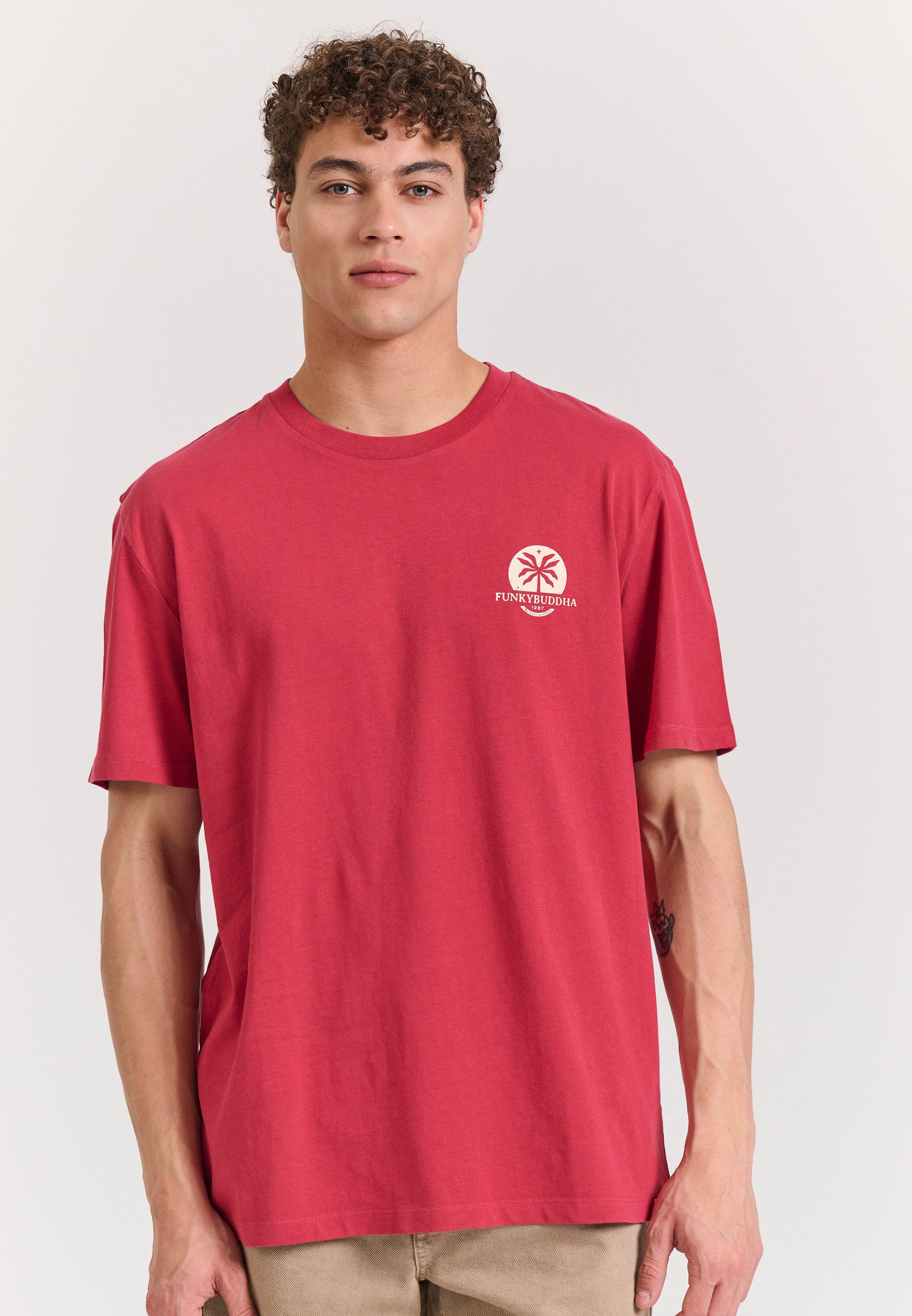 Men's T-Shirts Funky Buddha Red
