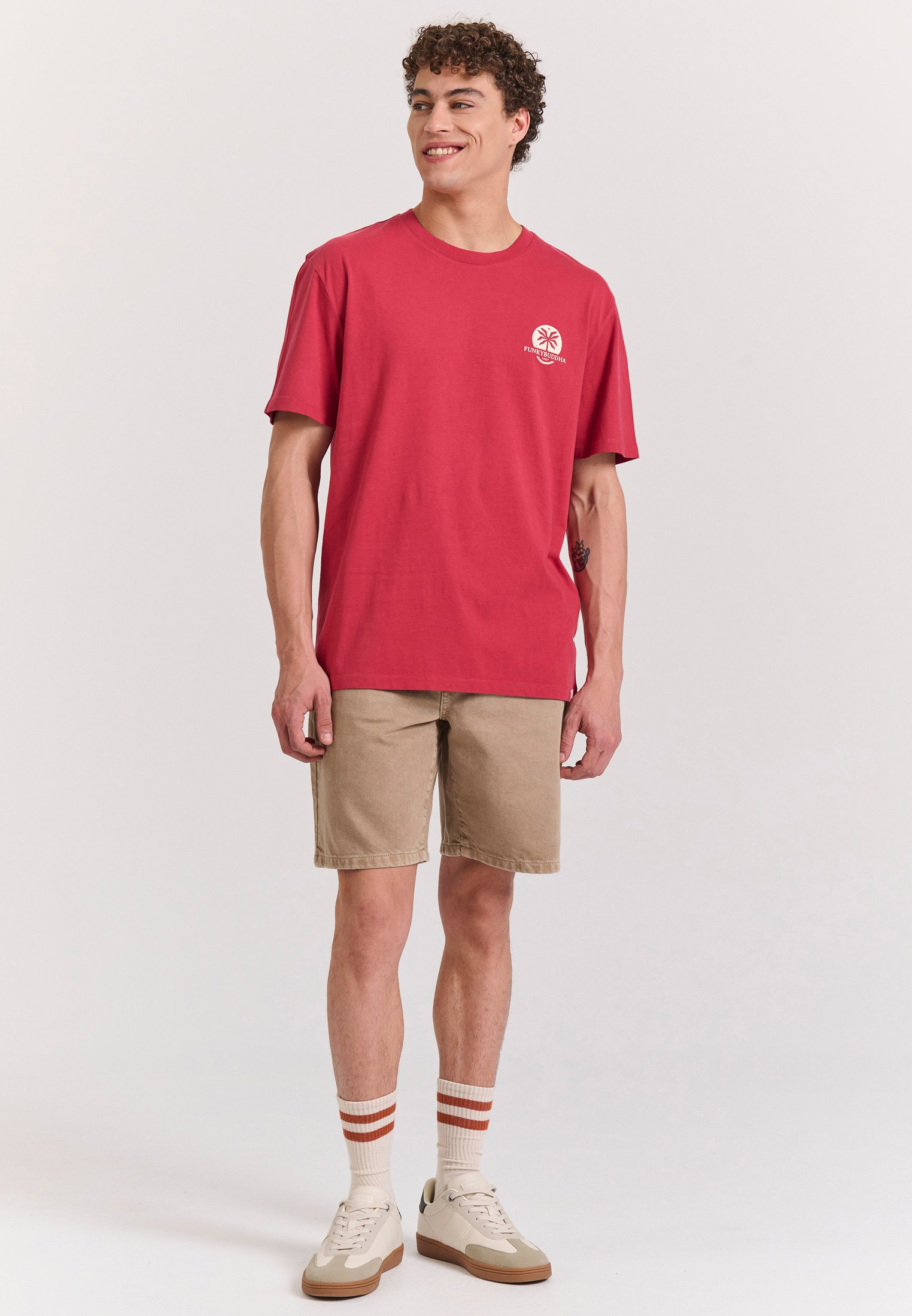 Men's T-Shirts Funky Buddha Red