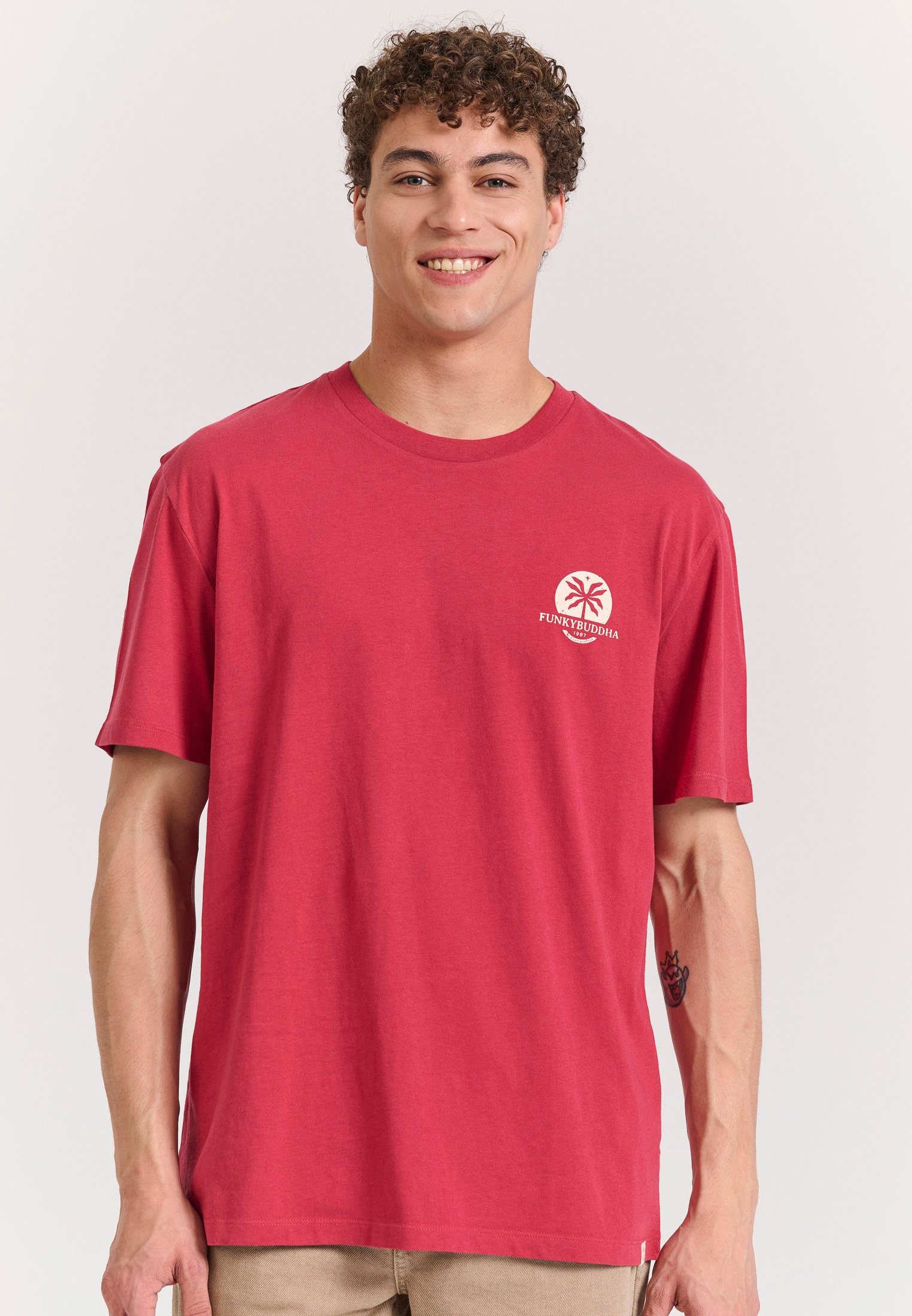 Men's T-Shirts Funky Buddha Red
