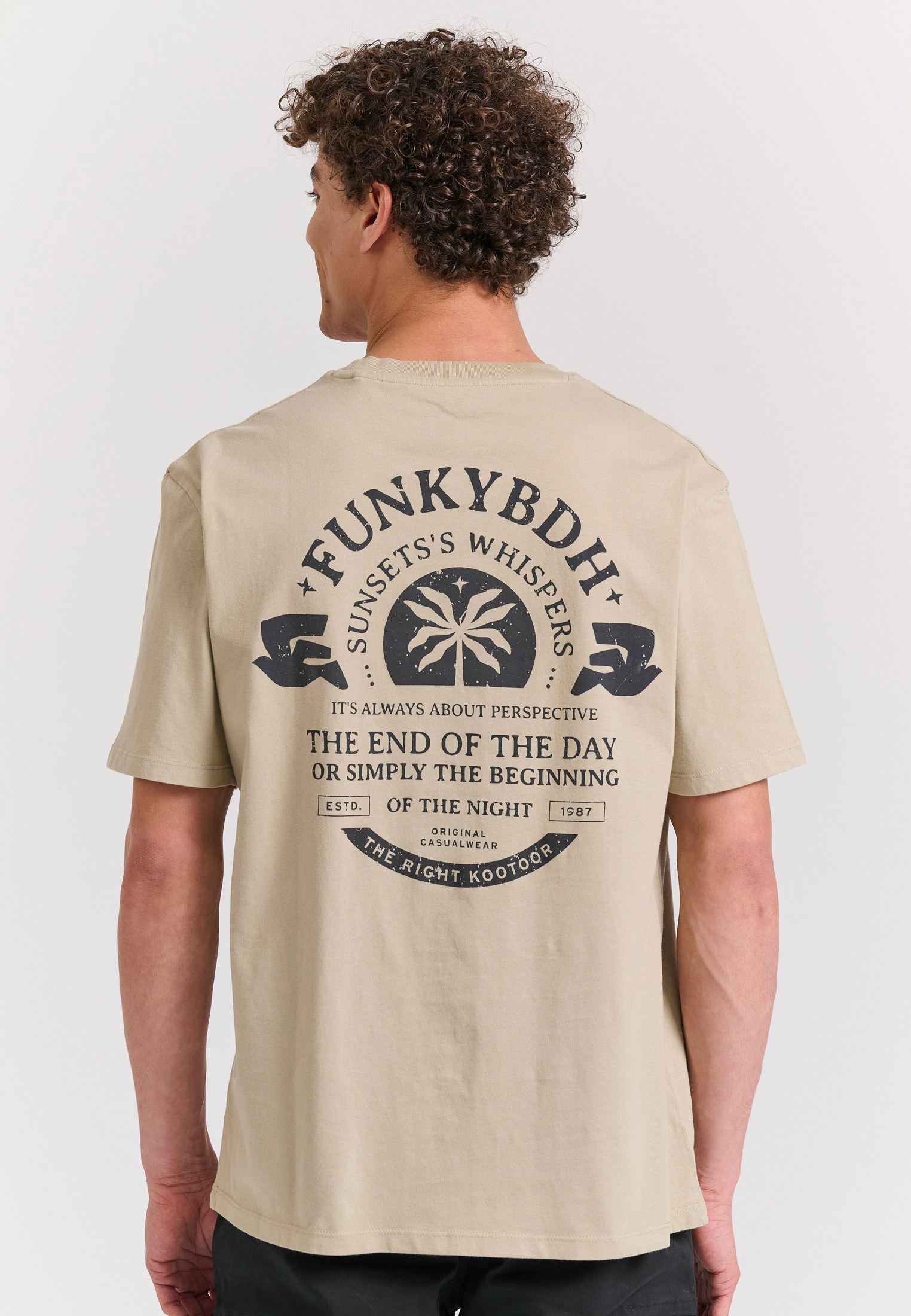 Men's Shirts Funky Buddha Beige