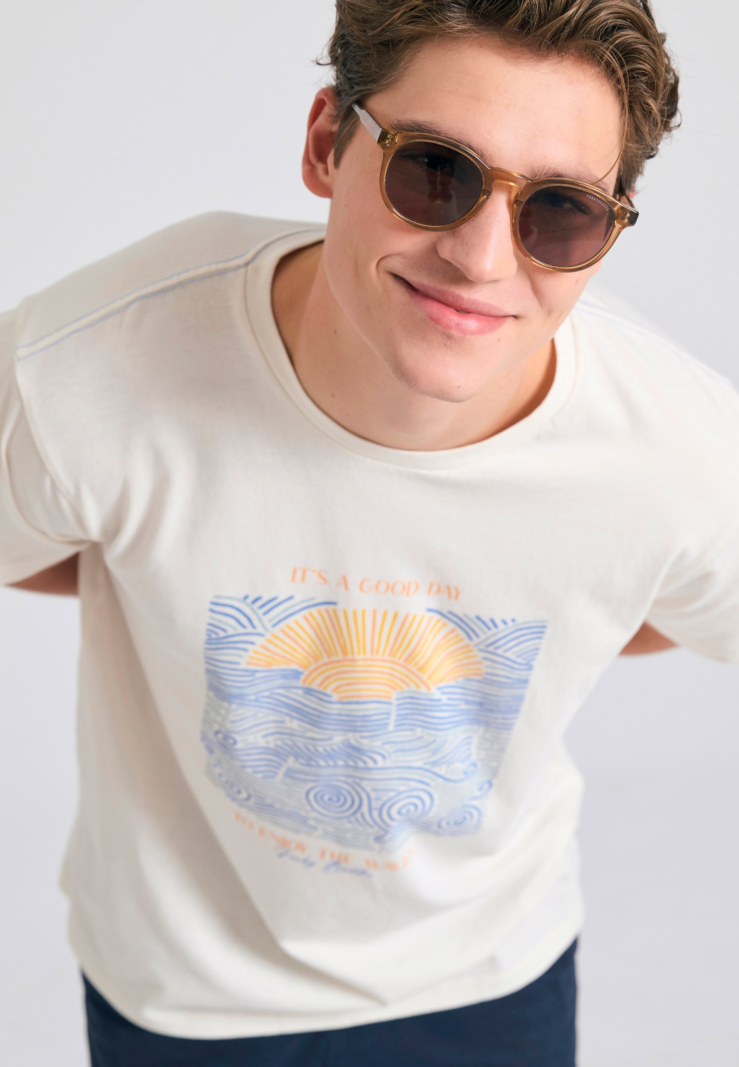 Men's Shirts Funky Buddha White