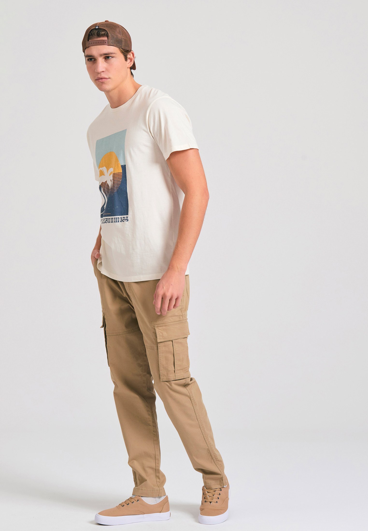 Men's Shirts Funky Buddha White