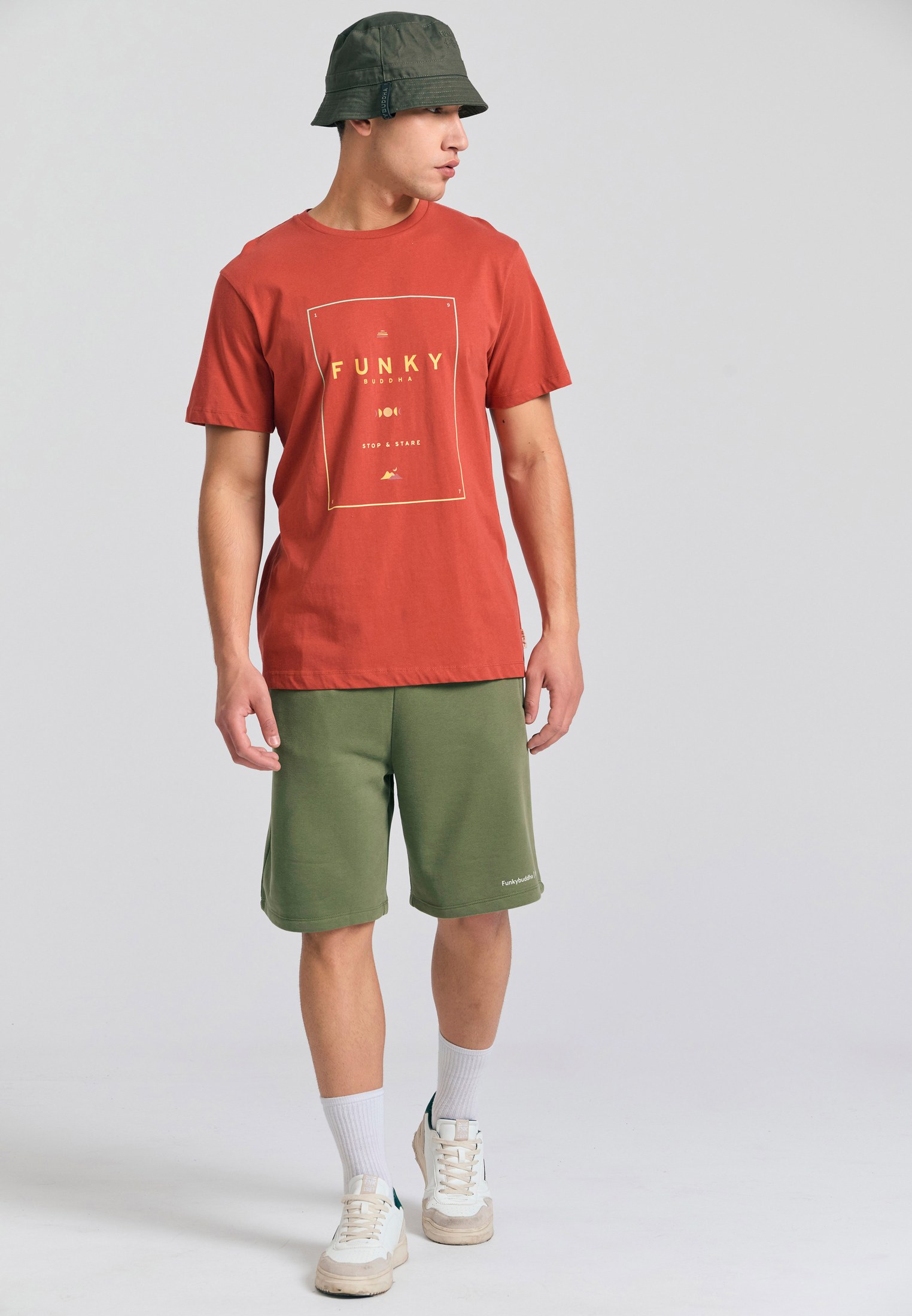 Men's T-Shirts Funky Buddha Brown