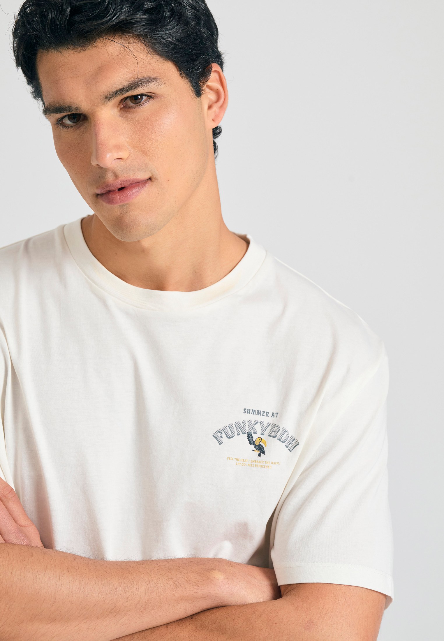 Men's T-Shirts Funky Buddha White