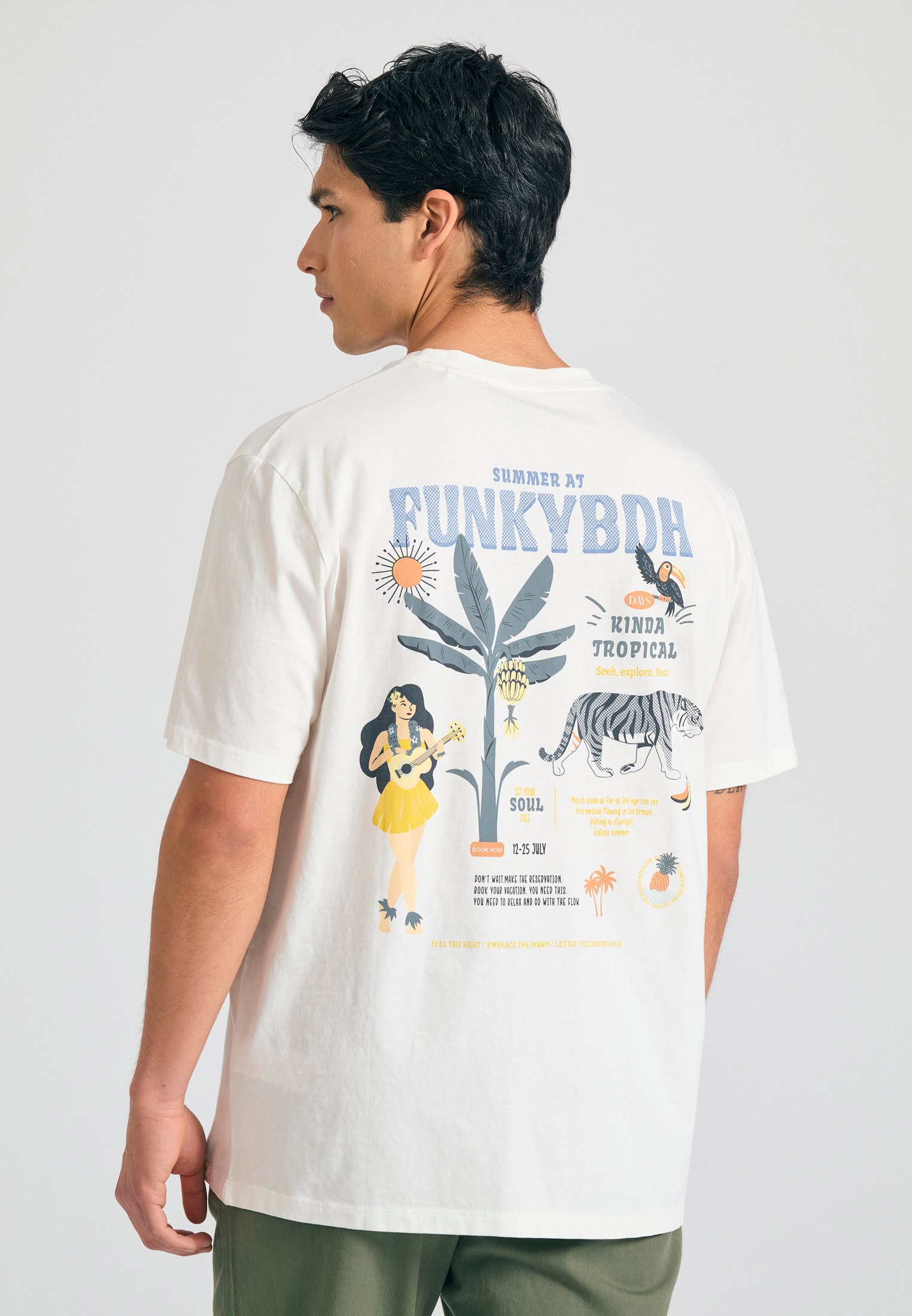 Men's T-Shirts Funky Buddha White