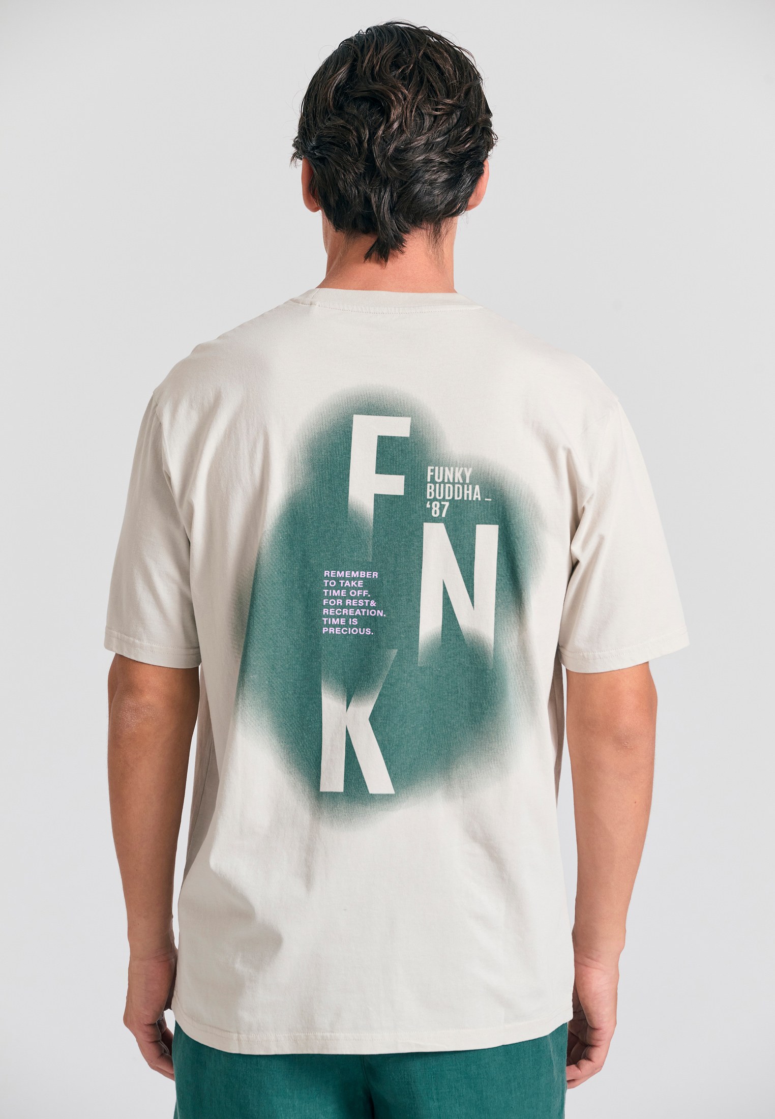 Men's T-Shirts Funky Buddha Beige