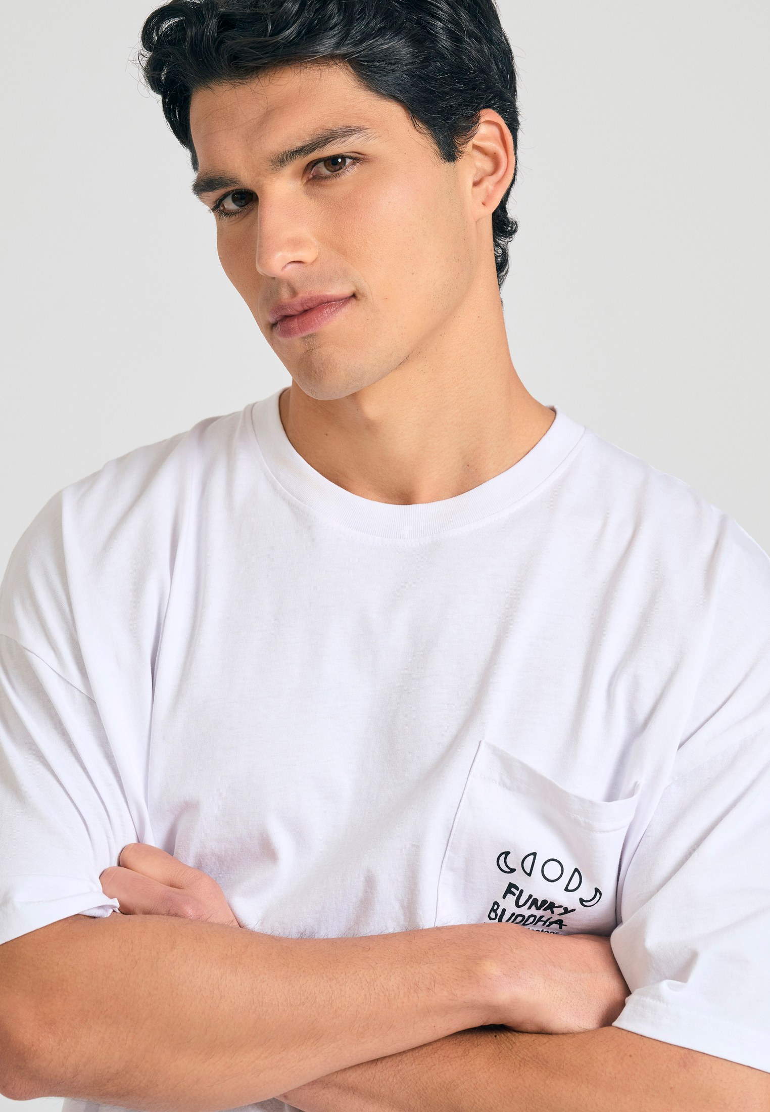 Men's Shirts Funky Buddha White