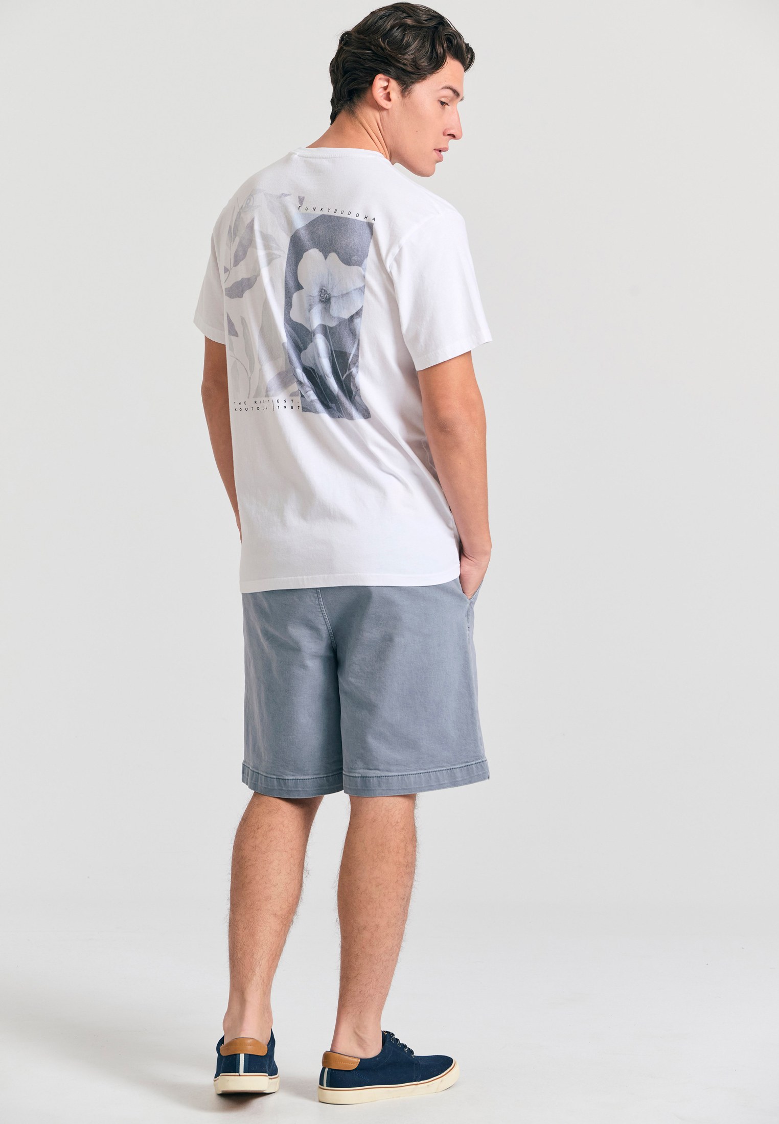 Men's Shirts Funky Buddha White