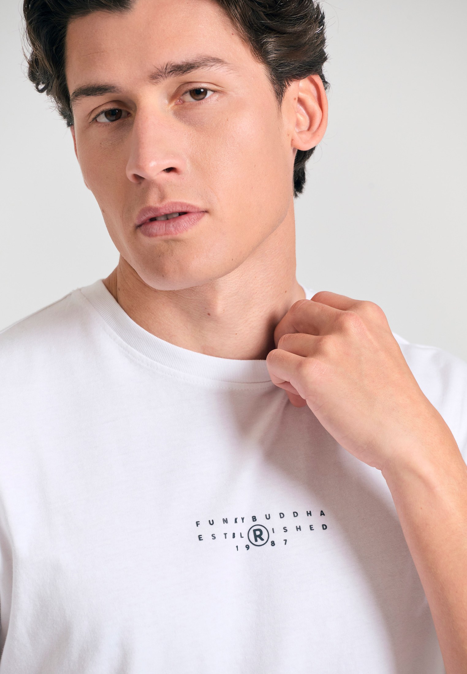 Men's Shirts Funky Buddha White