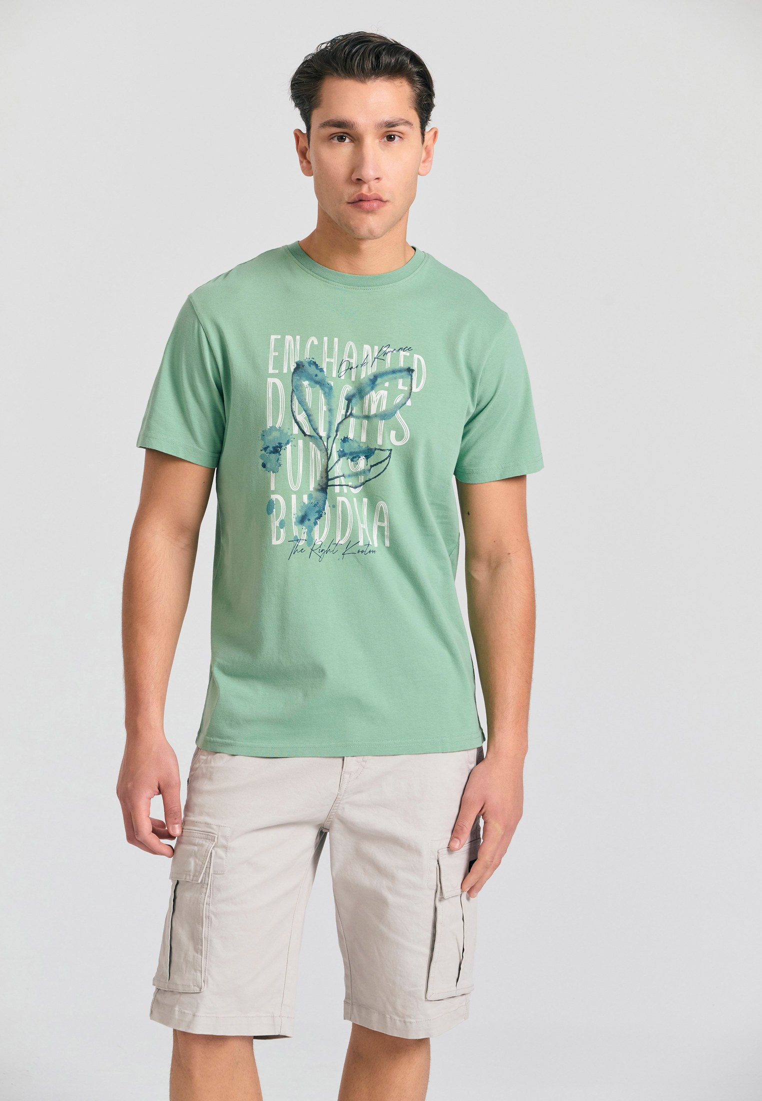 Men's T-Shirts Funky Buddha Green