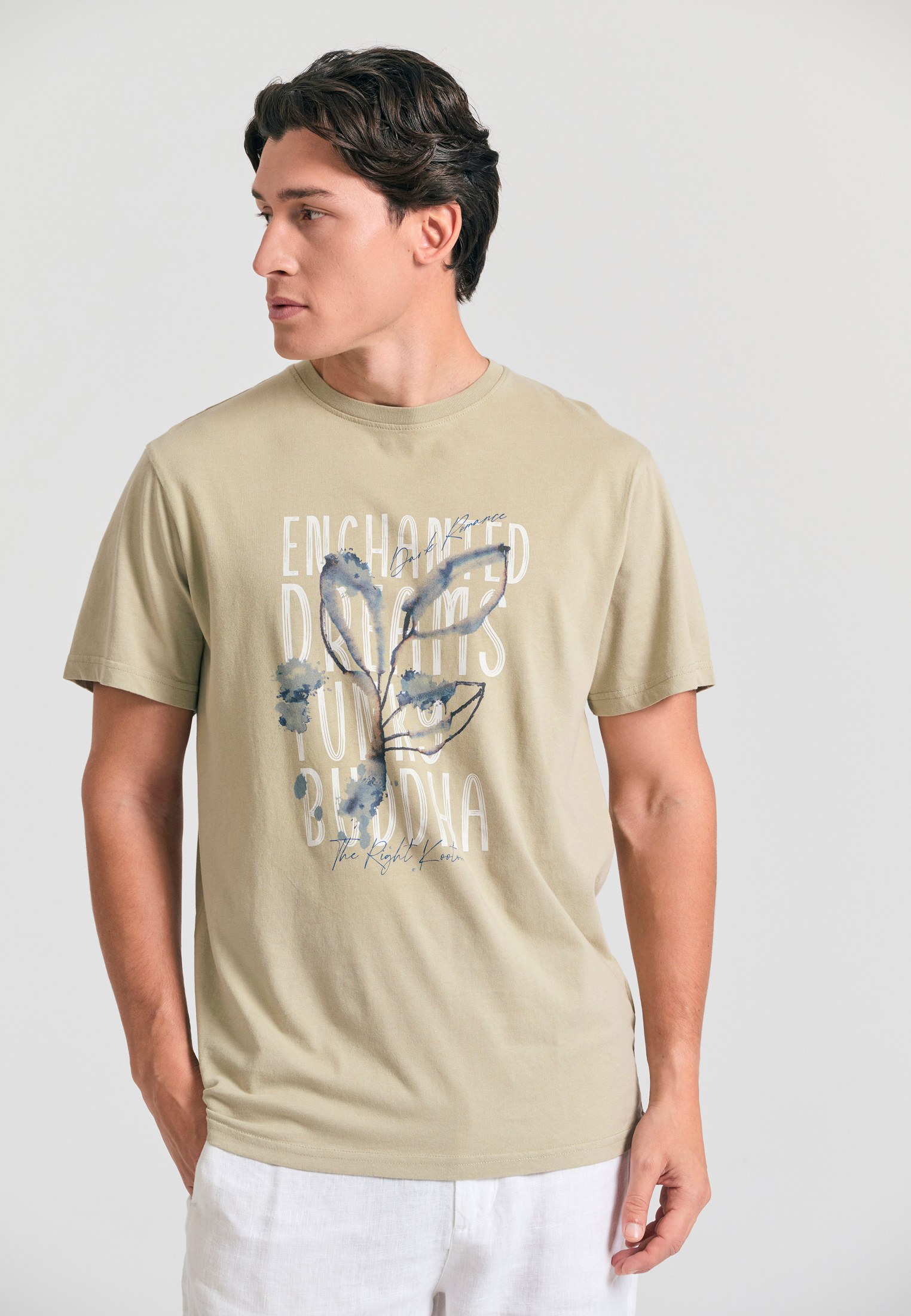 Men's Shirts Funky Buddha Beige