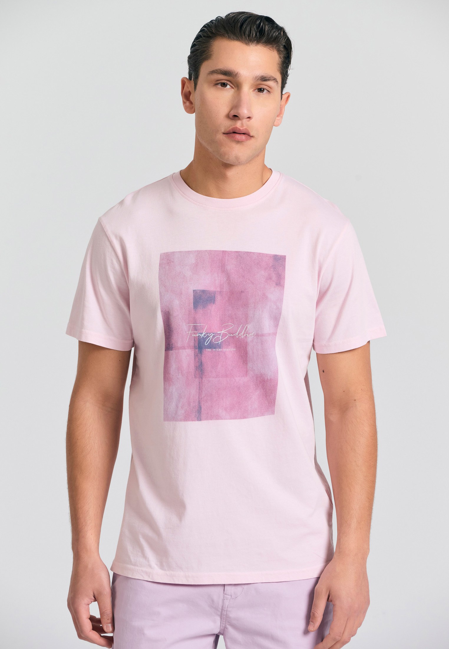 Men's Shirts Funky Buddha Pink