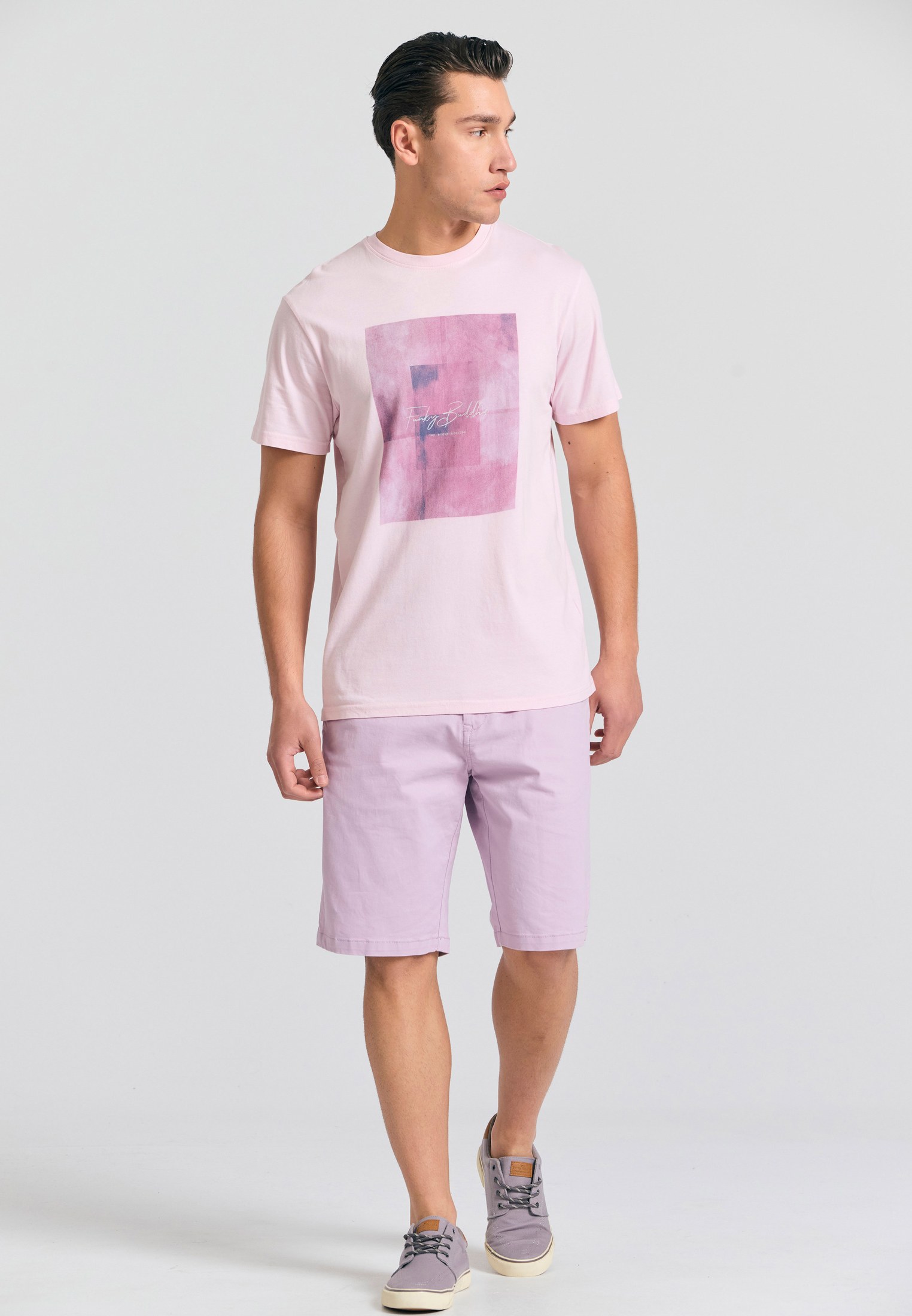 Men's Shirts Funky Buddha Pink