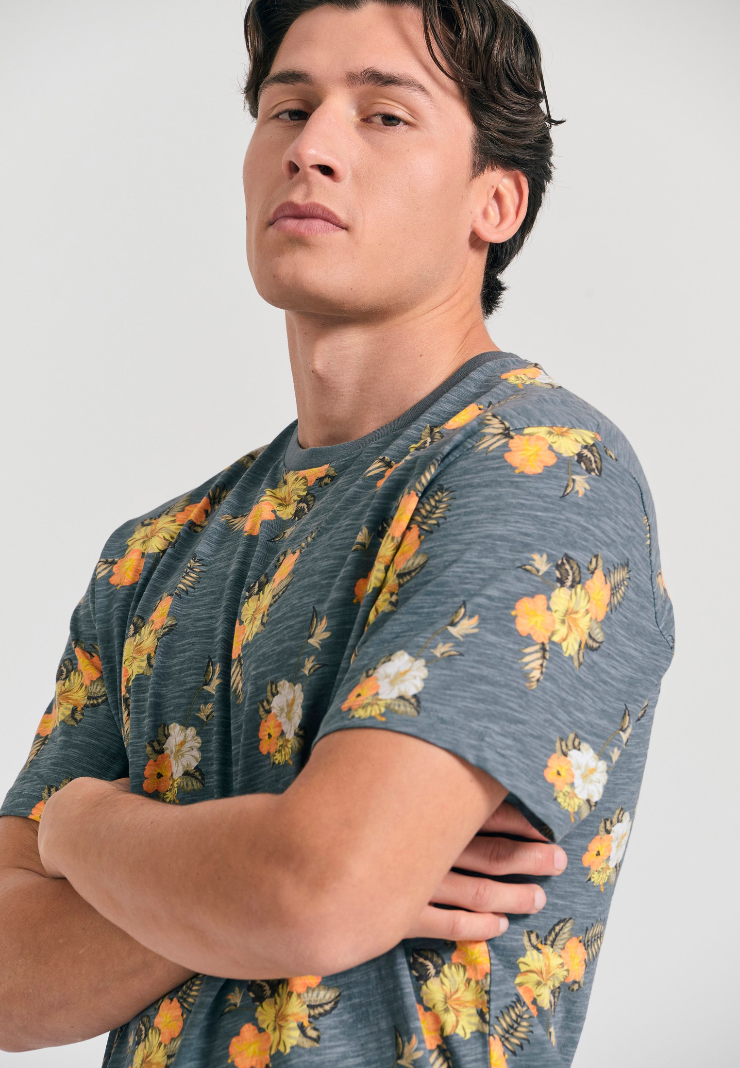 Men's Shirts Funky Buddha Gray