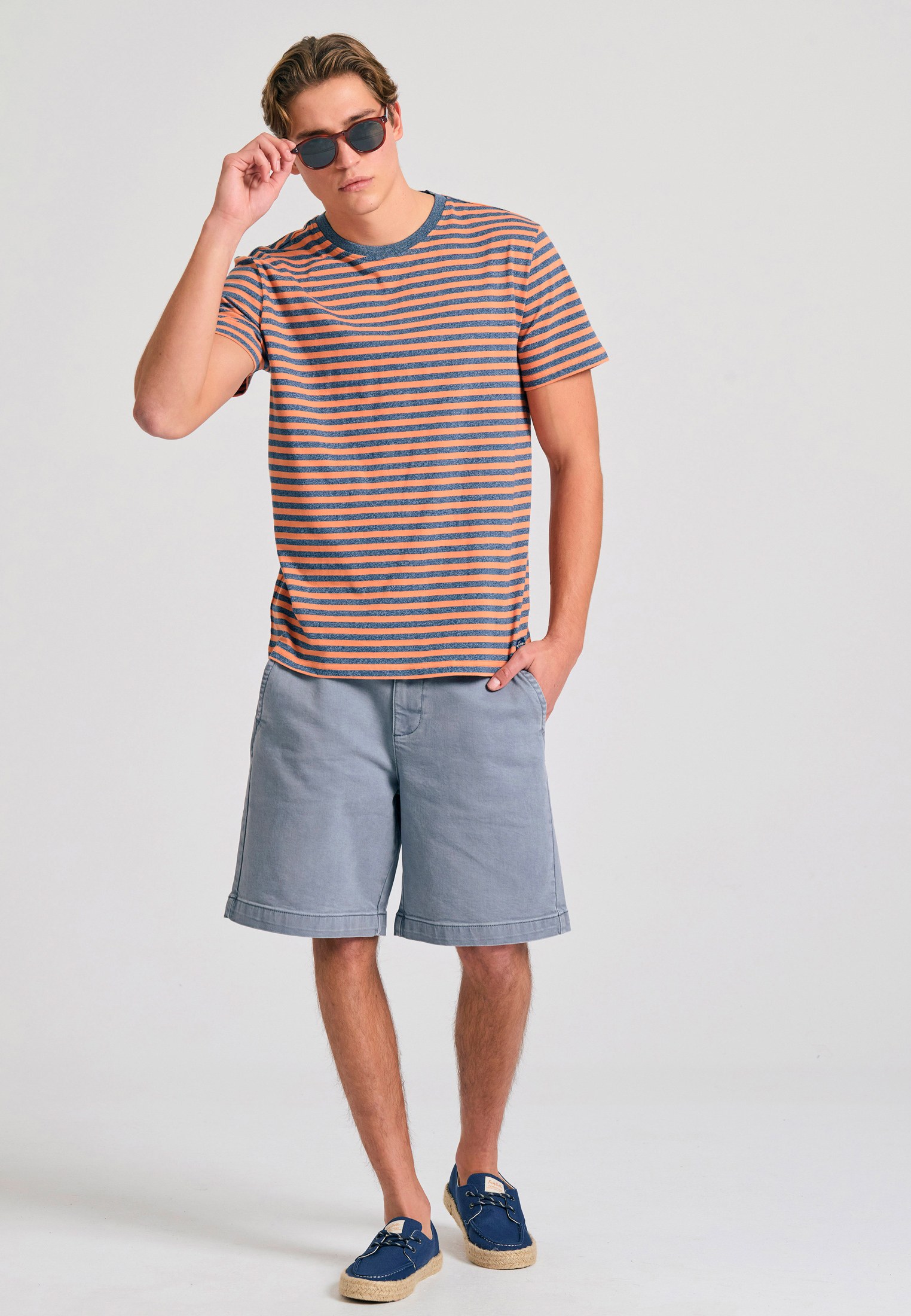 Yarn dyed t-shirt με ρίγες φωτογραφία