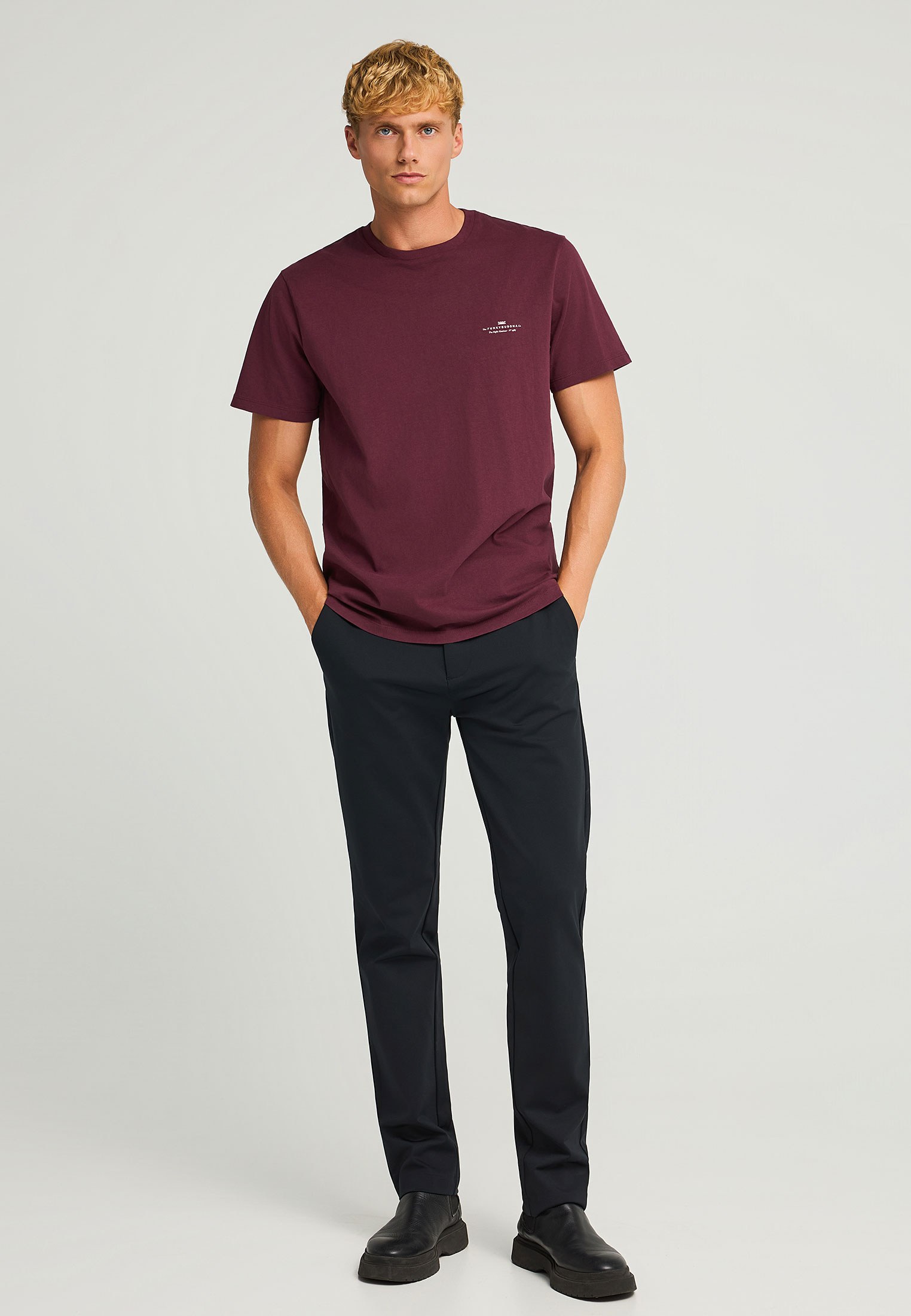 Men's T-Shirts Funky Buddha Bordeaux