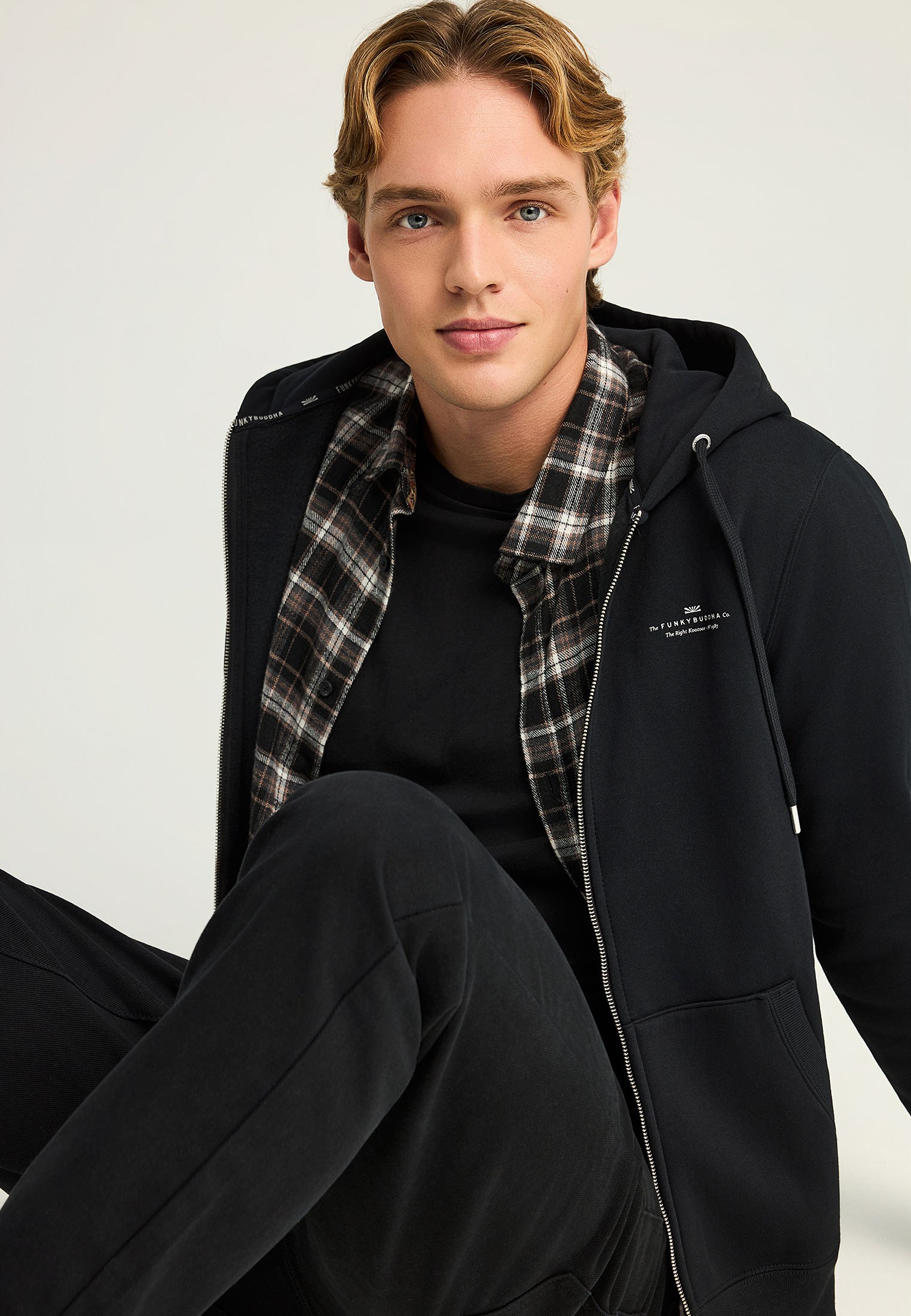 Men's Hoodies & Sweatshirts Funky Buddha Black