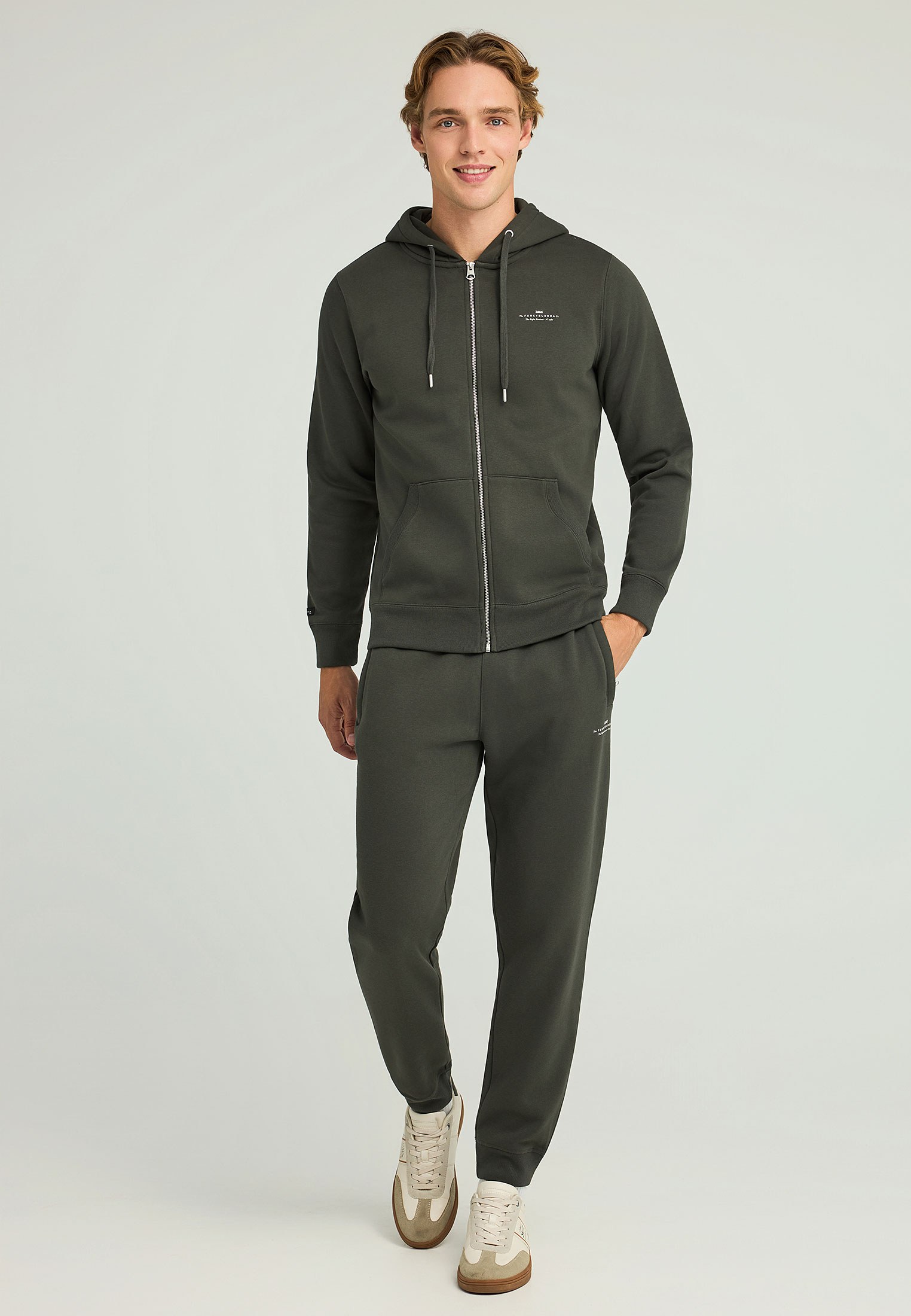 Men's Hoodies & Sweatshirts Funky Buddha Green