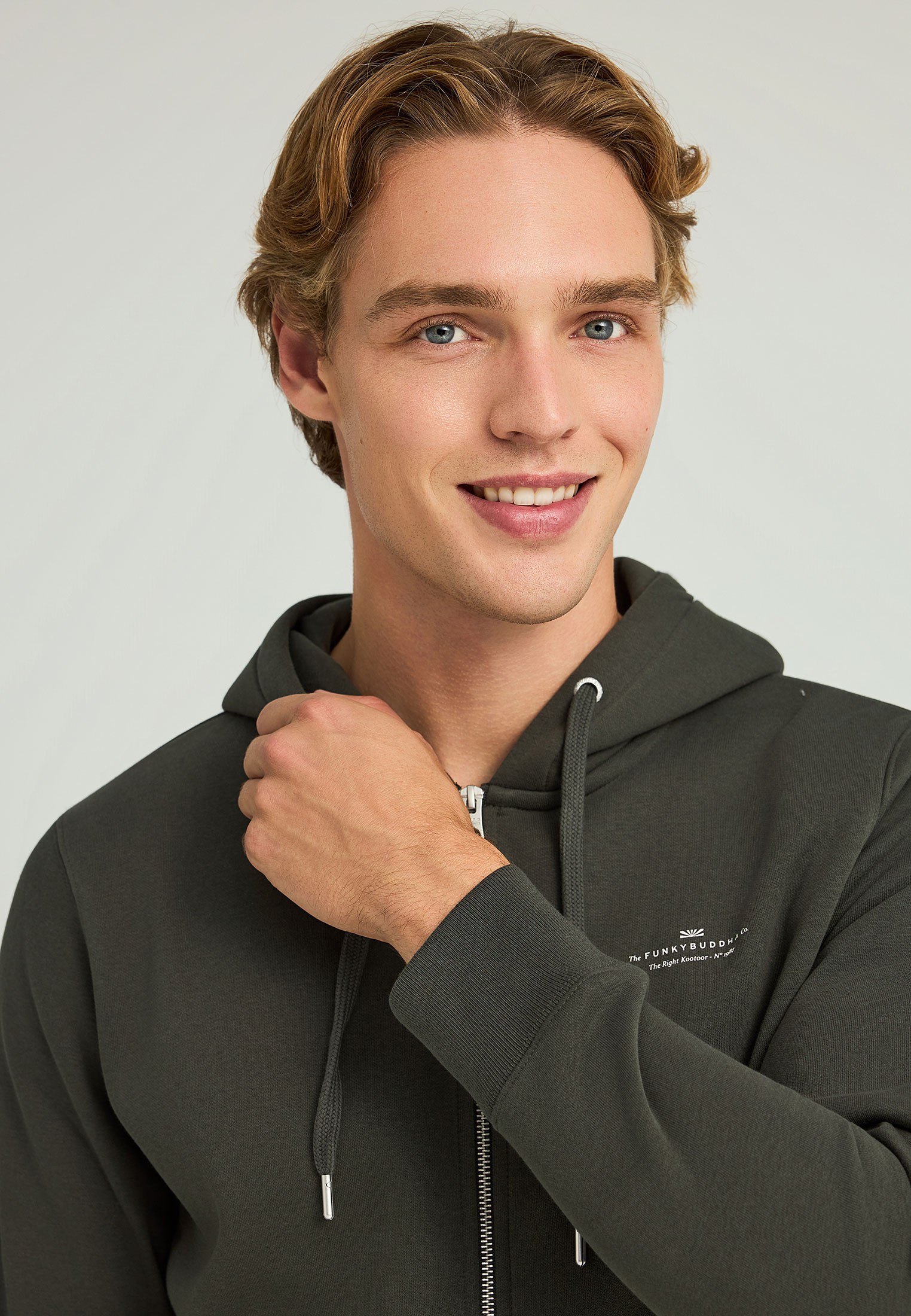 Men's Hoodies & Sweatshirts Funky Buddha Green