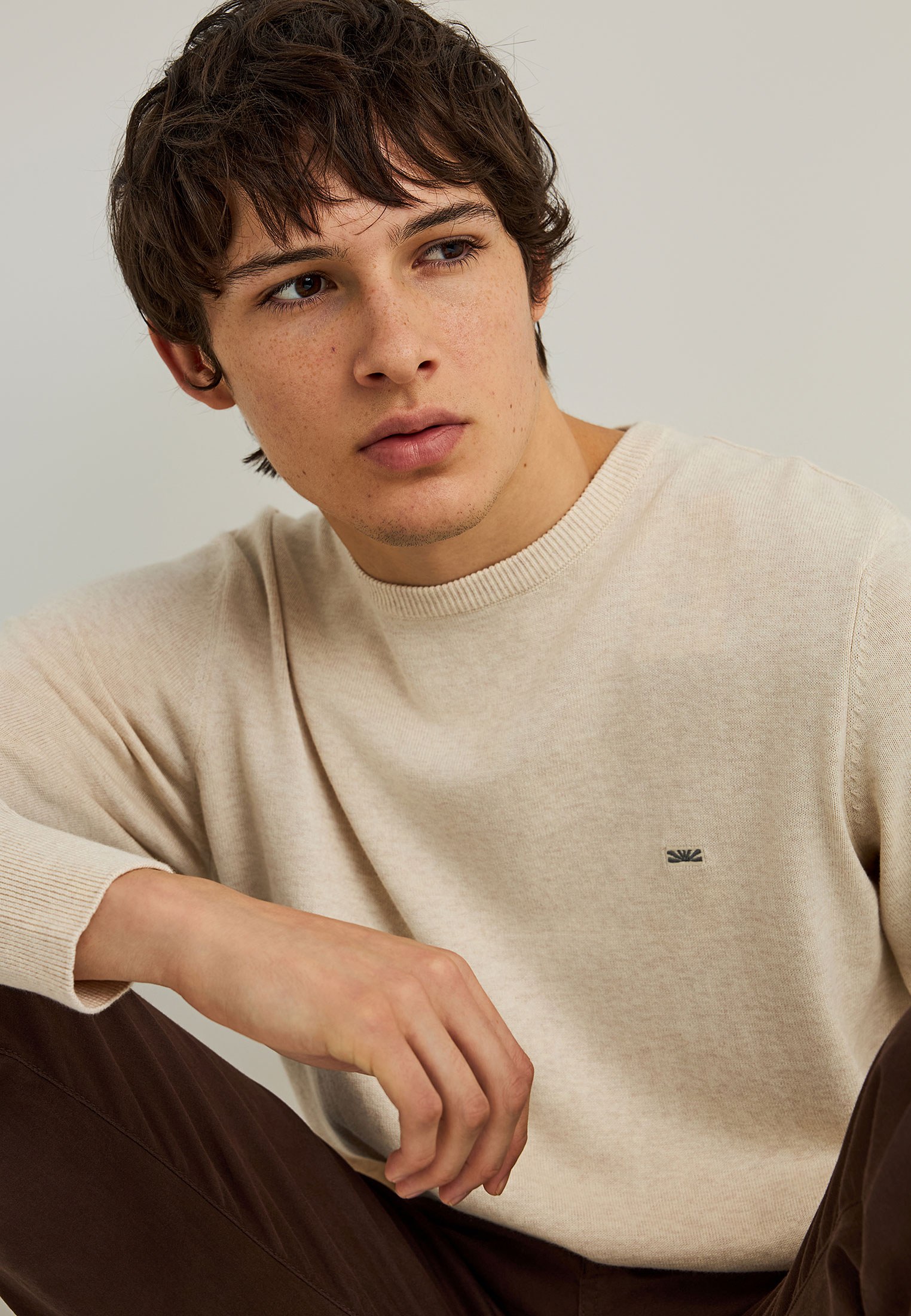 Men's Knitwear Funky Buddha White