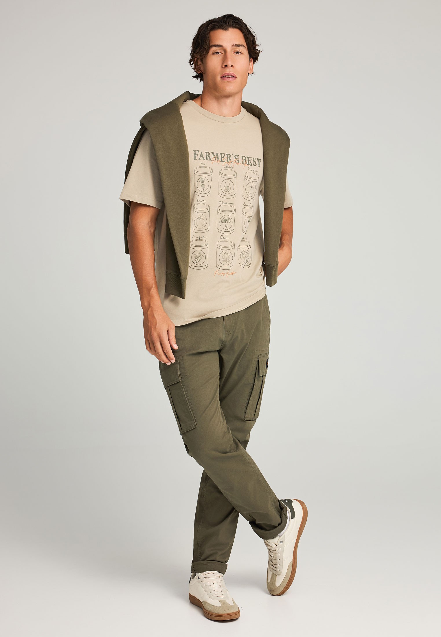 Men's Trousers Funky Buddha Olive