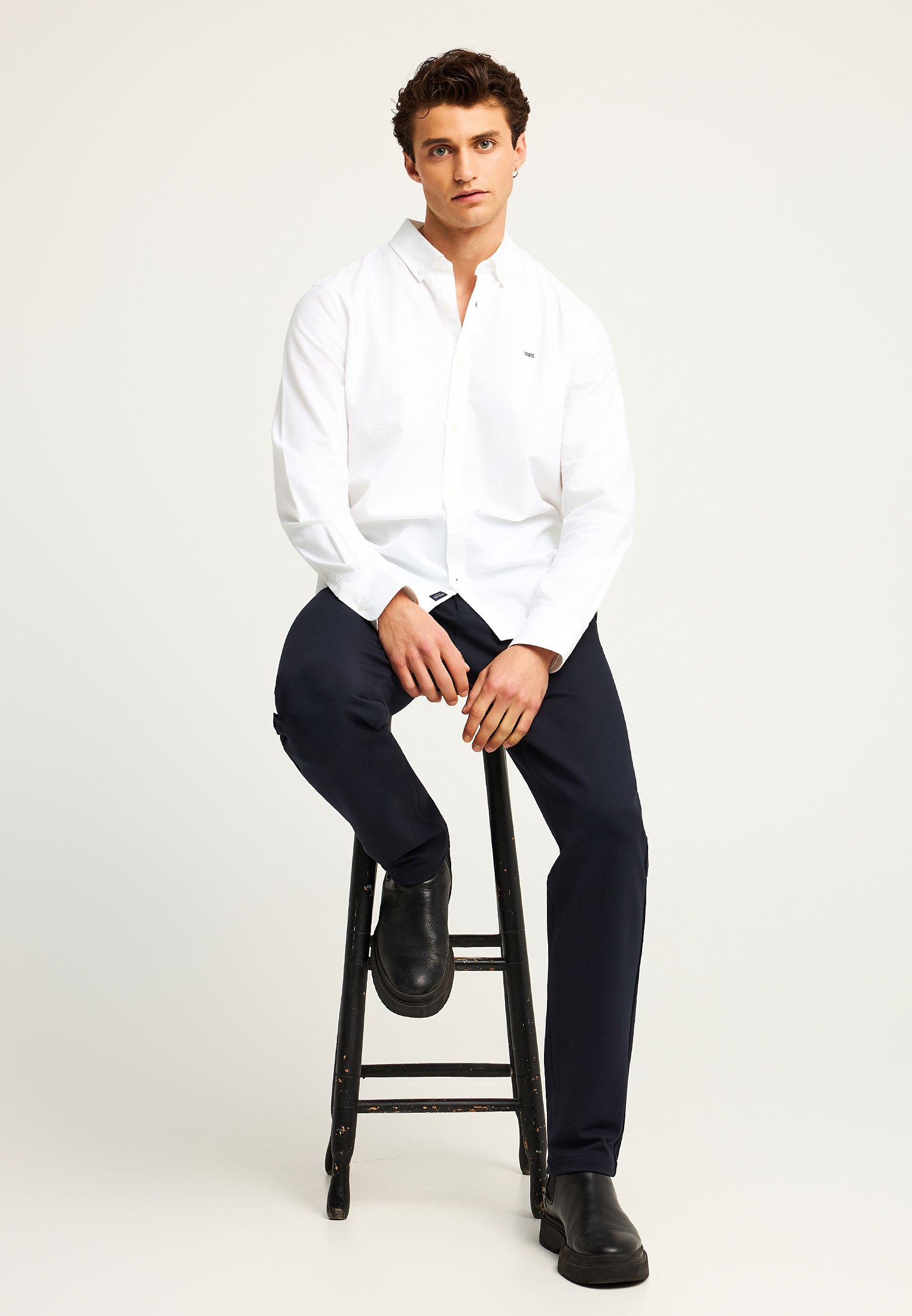 Men's Shirts Funky Buddha White