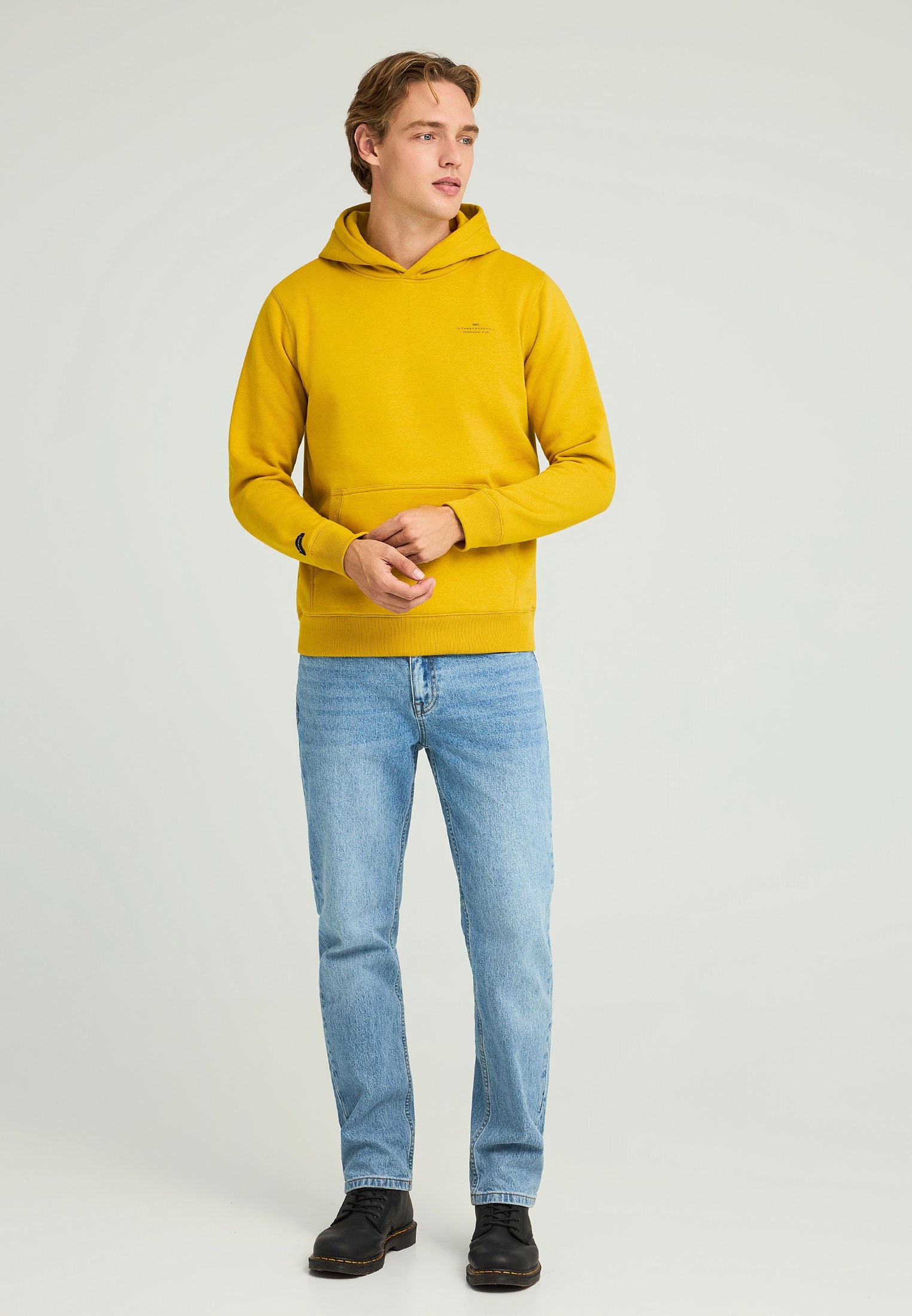 Men's Hoodies & Sweatshirts Funky Buddha Yellow