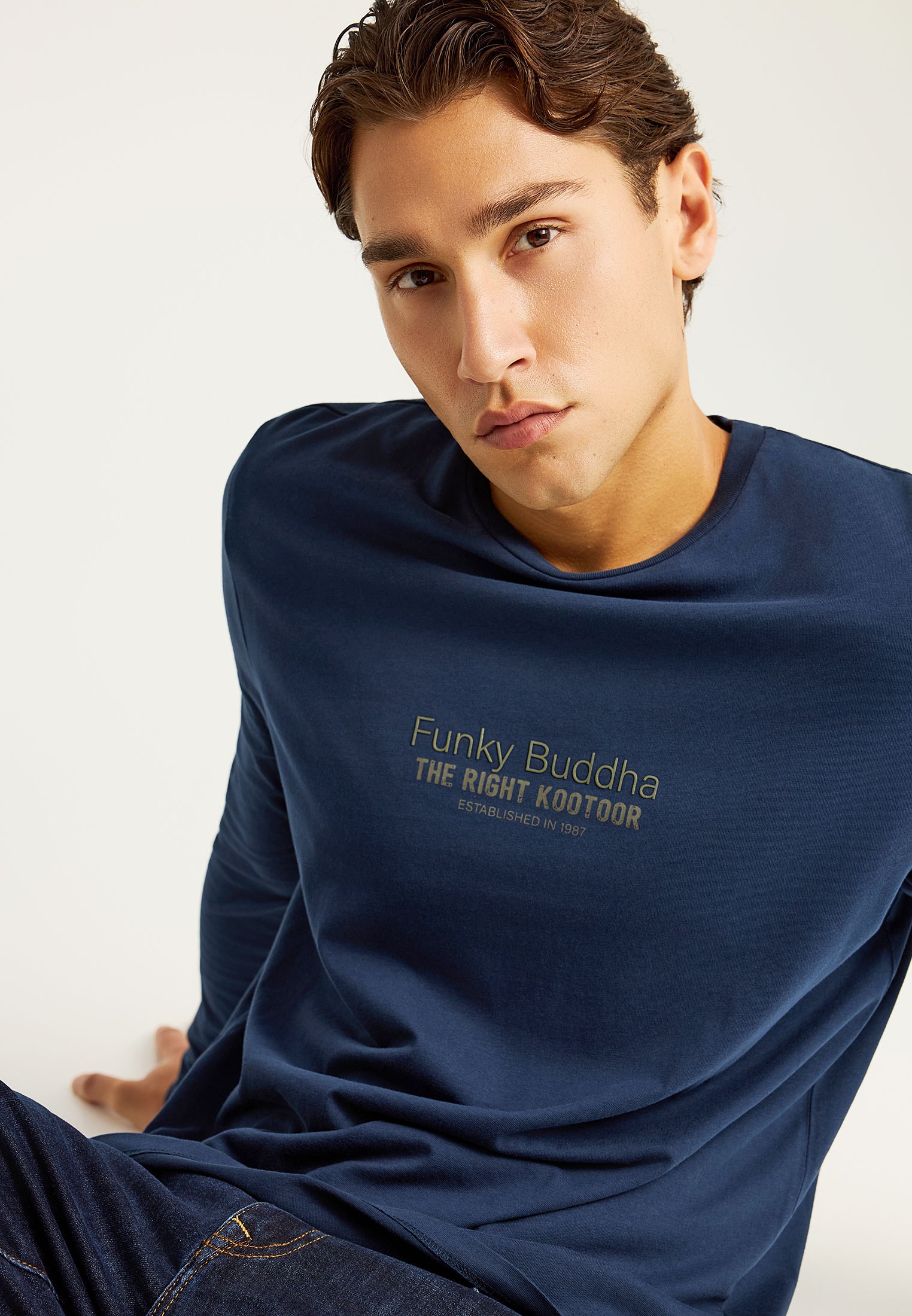 Men's T-Shirts Funky Buddha Navy