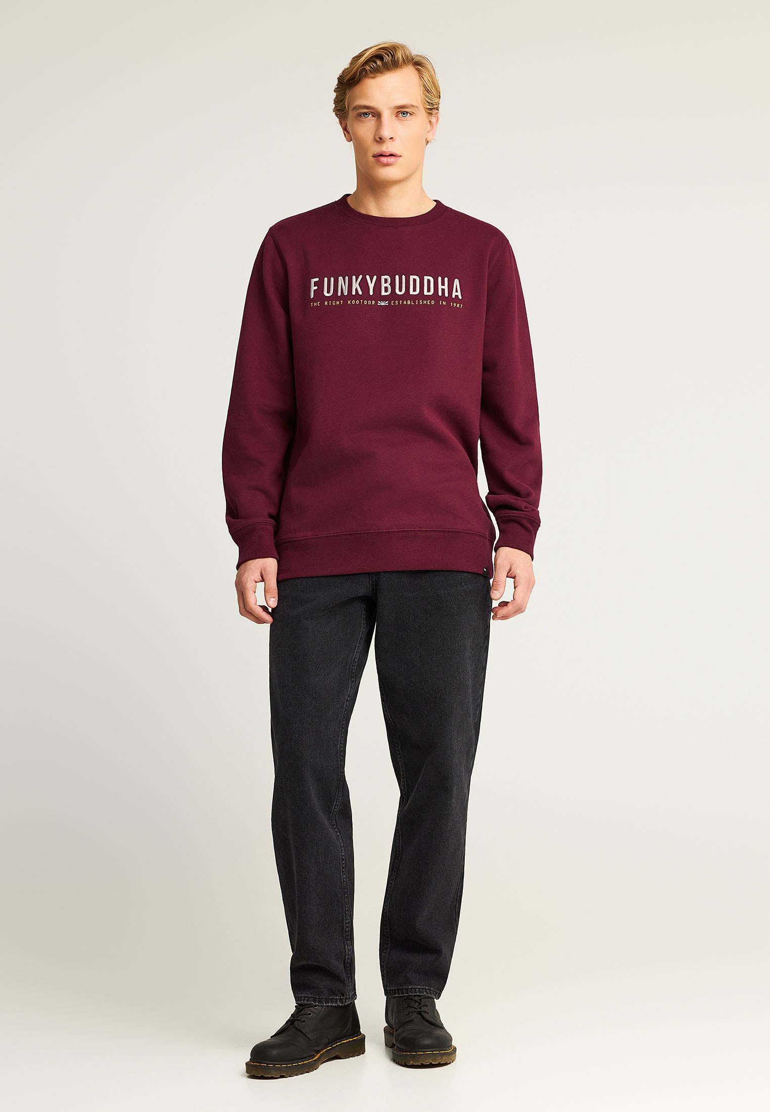 Men's Hoodies & Sweatshirts Funky Buddha Bordeaux