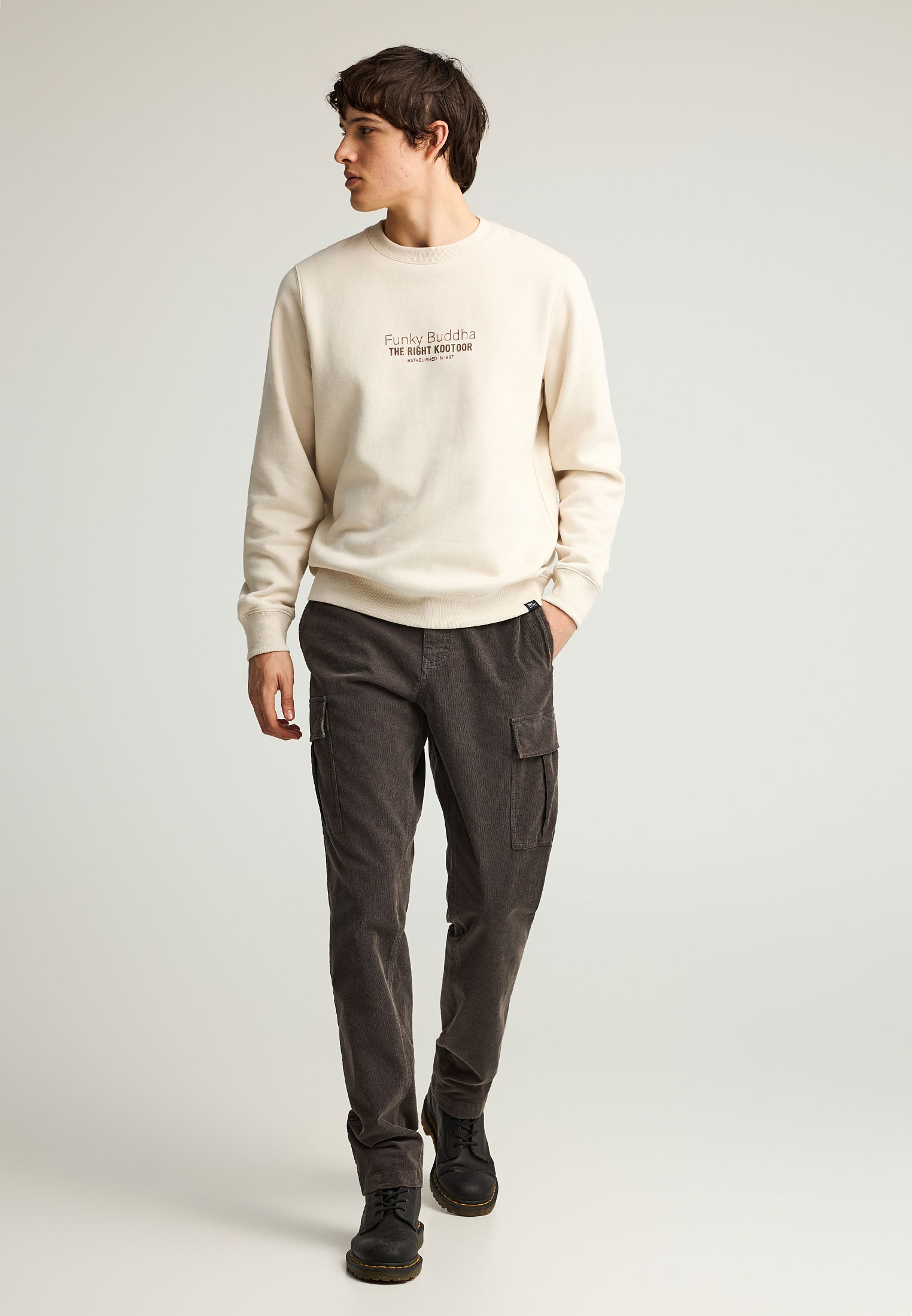 Men's Hoodies & Sweatshirts Funky Buddha White