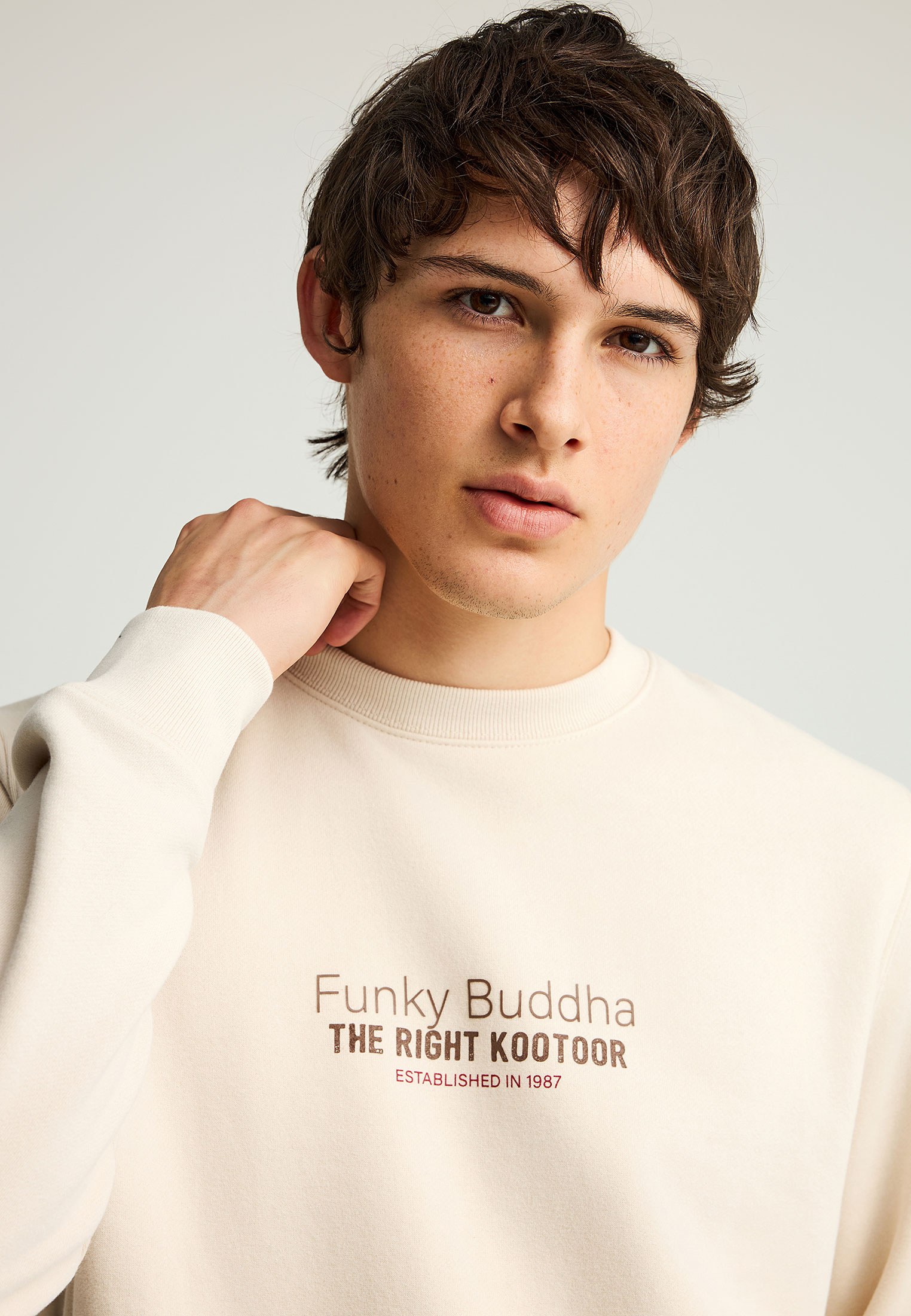 Men's Hoodies & Sweatshirts Funky Buddha White