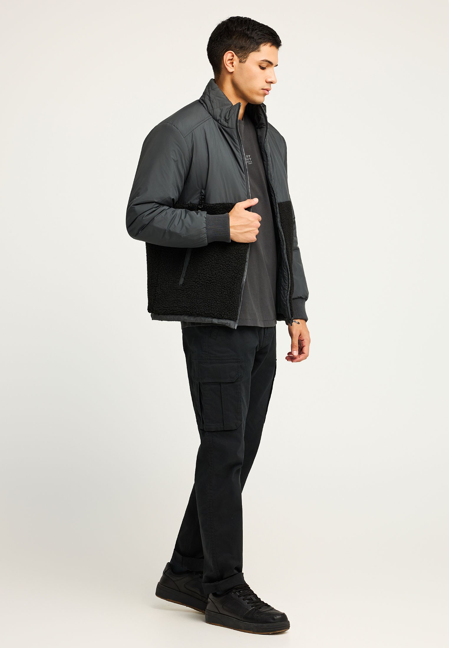 Men's Jackets Funky Buddha Gray